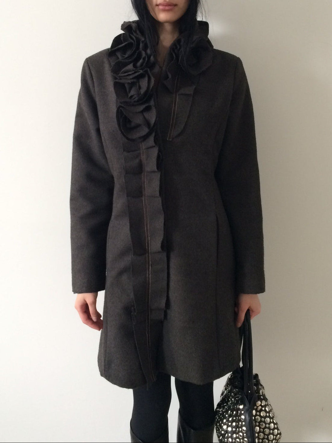 vintage wool coat size s/m