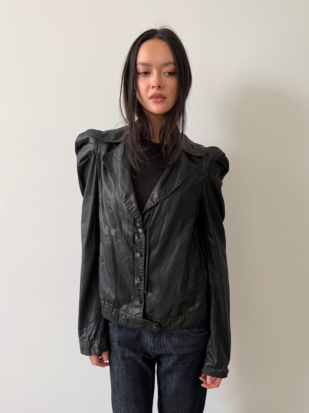 cop copine waxed jacket