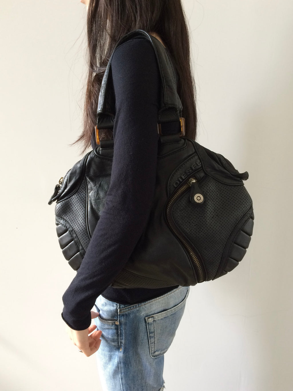 vintage diesel football bag