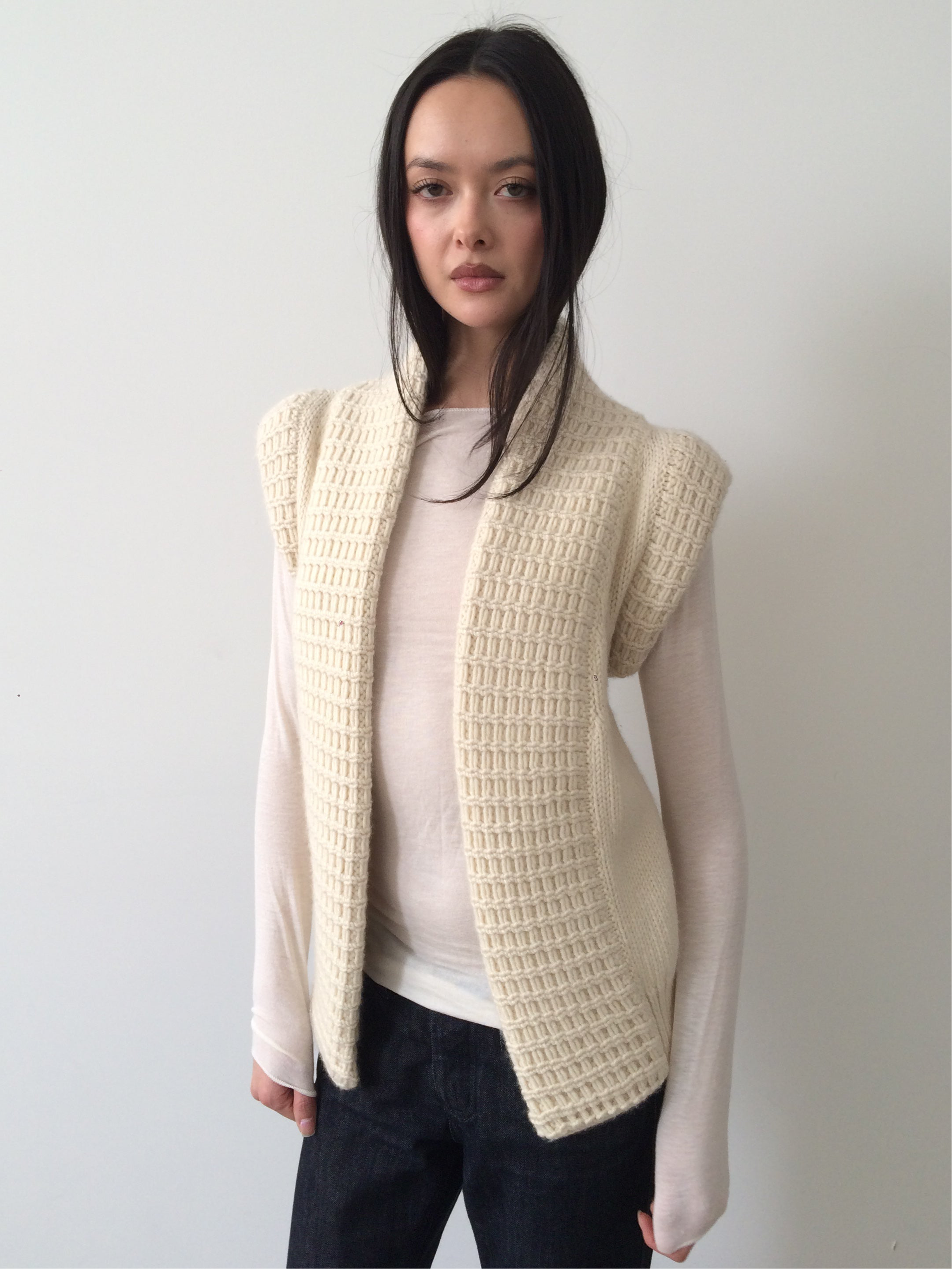 balenciaga cream knit