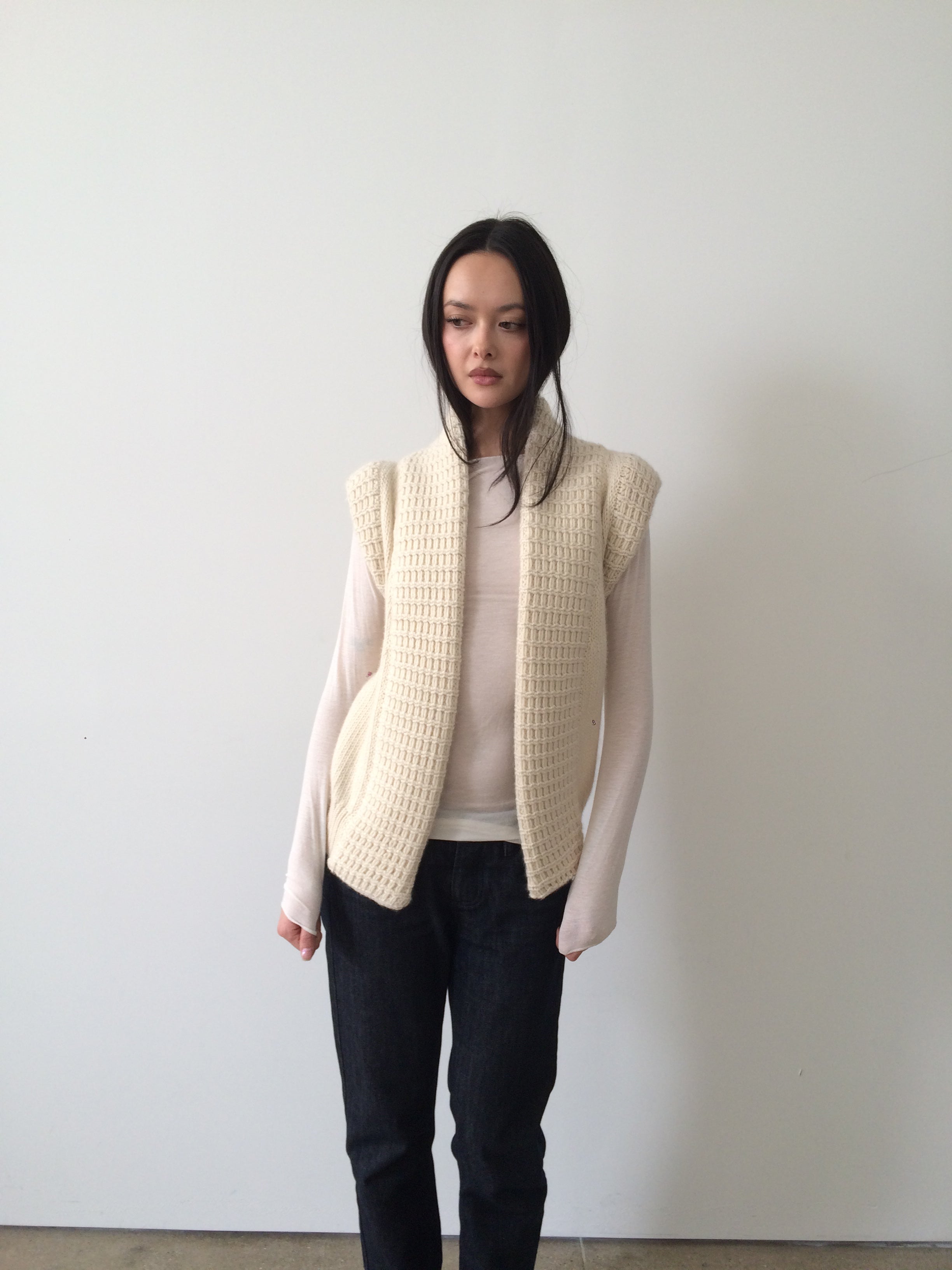 balenciaga cream knit