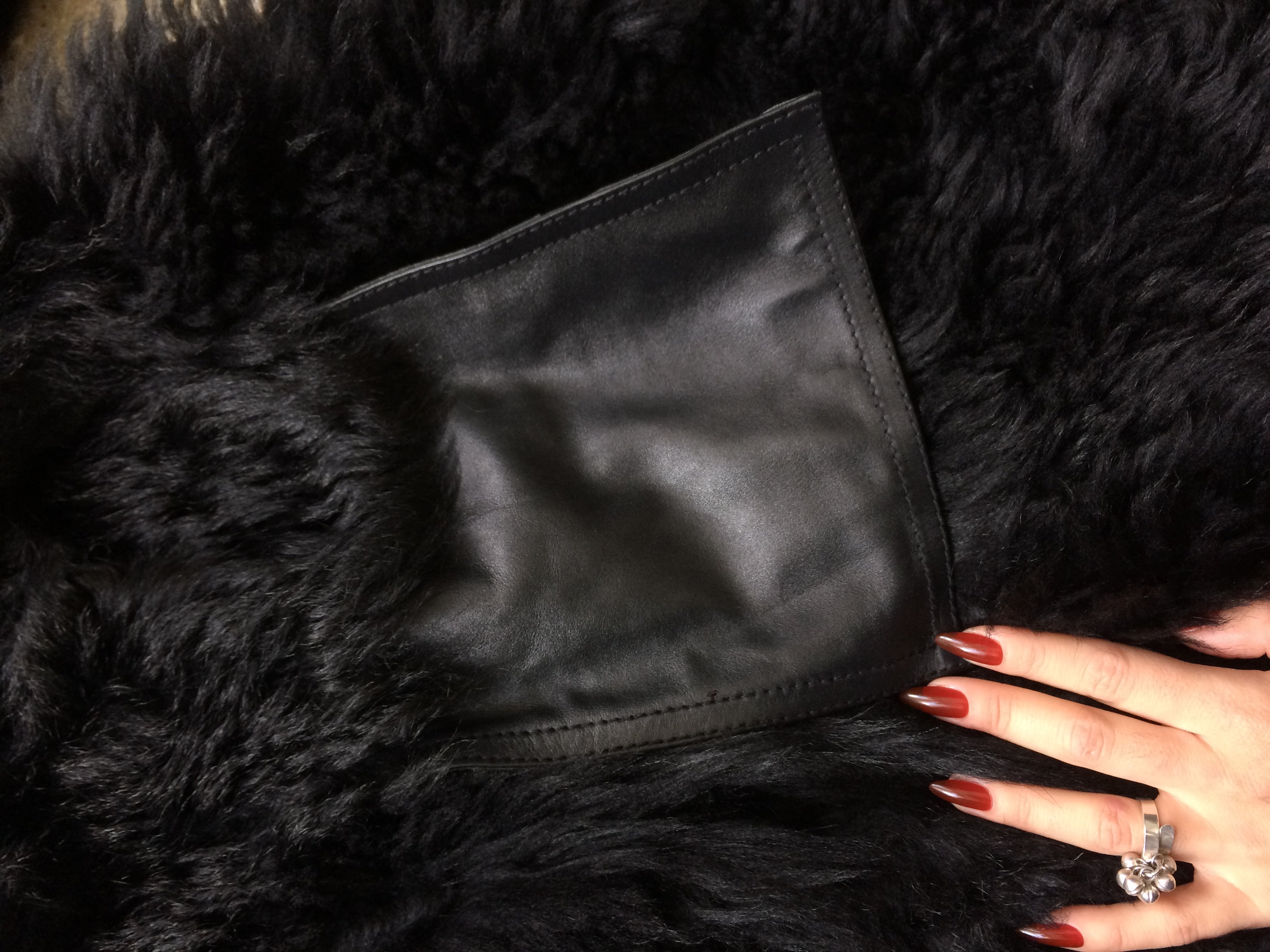 vintage gucci by tom ford era shearling coat