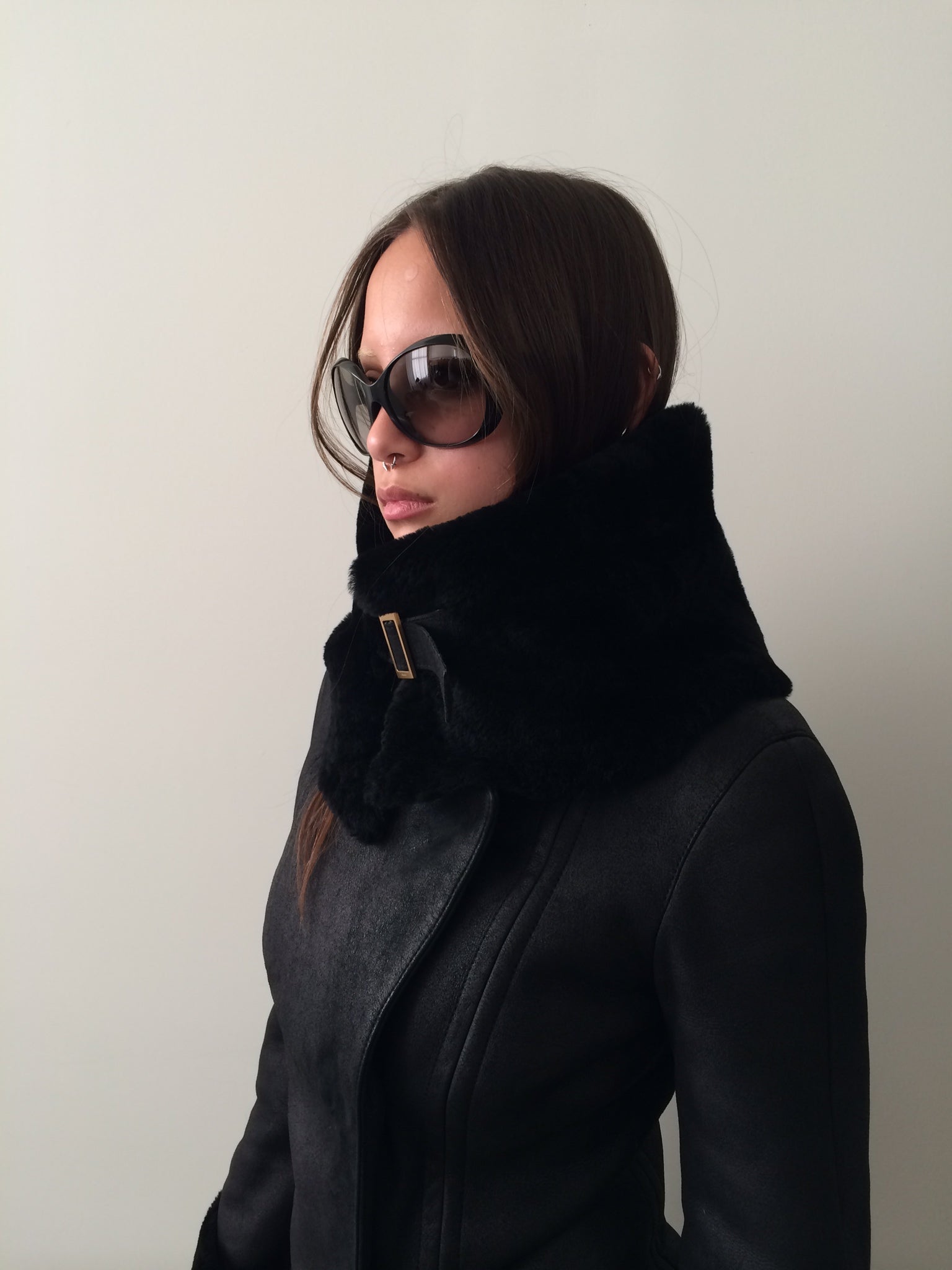 vintage gucci by tom ford era f/w 2003 shearling coat