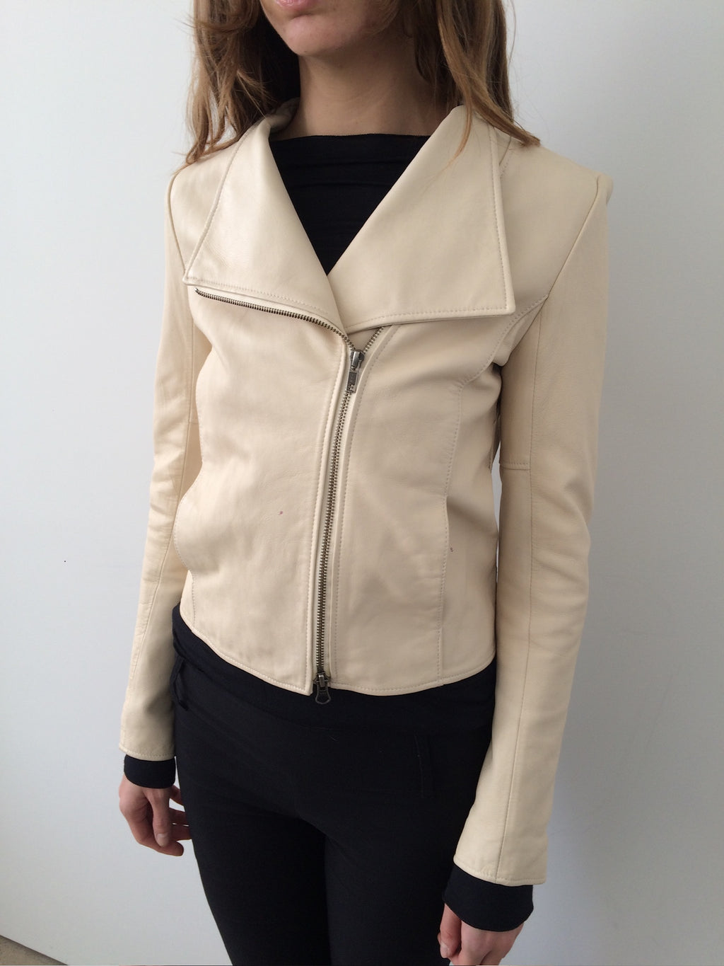 le ciel bleu leather jacket