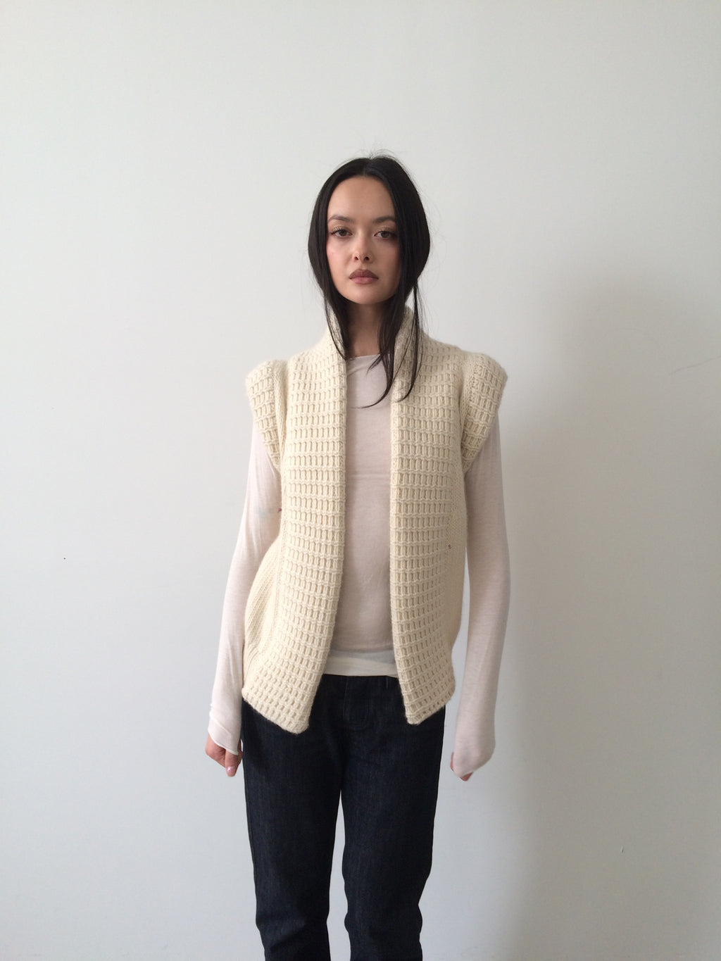 balenciaga cream knit