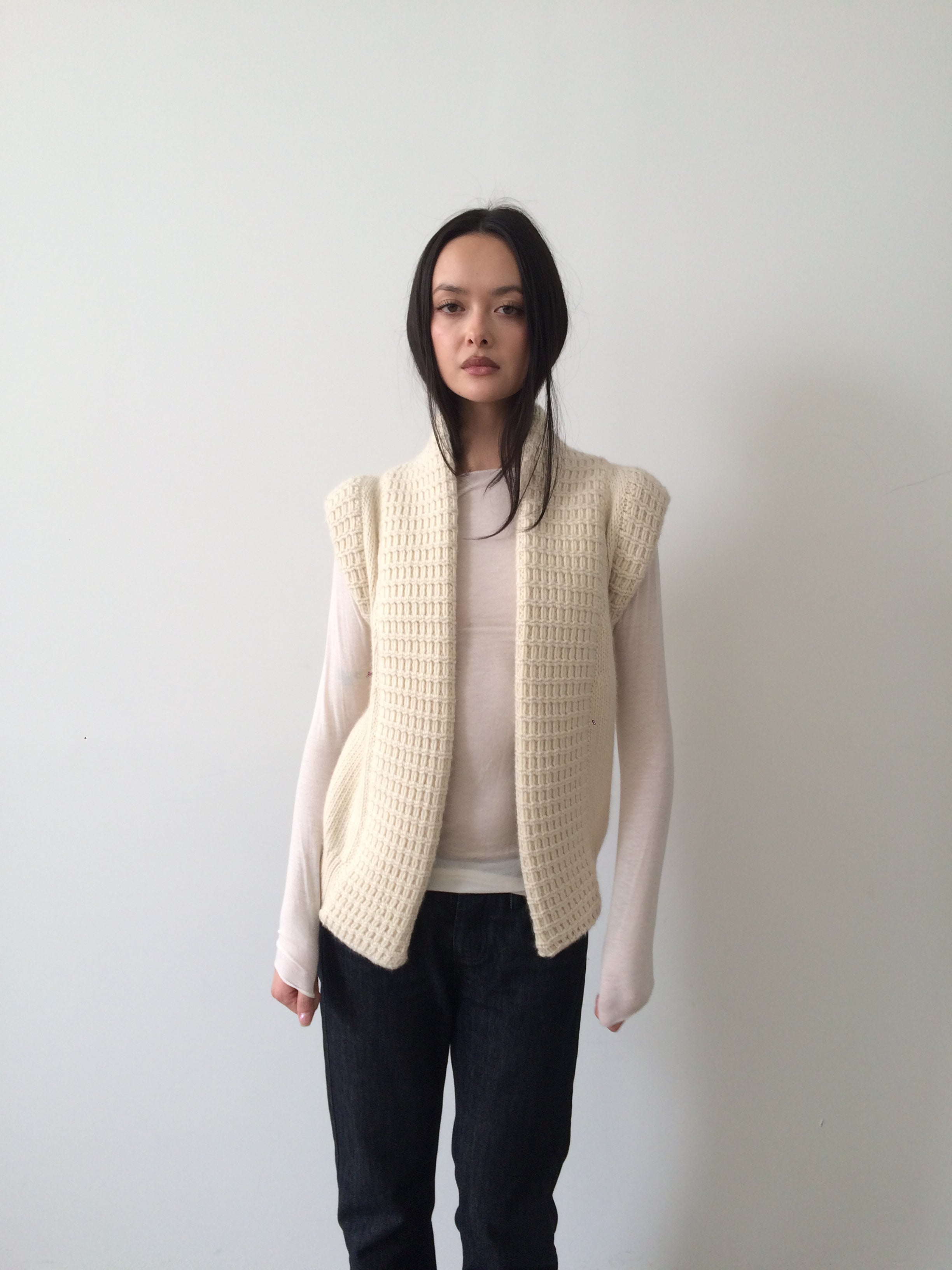 balenciaga cream knit