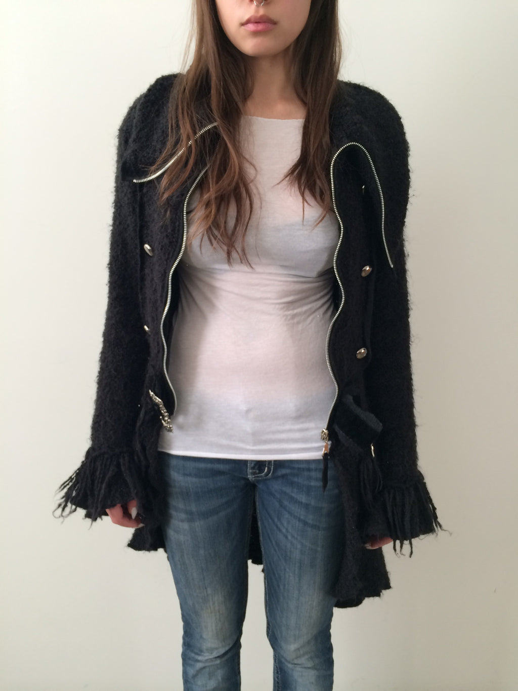 zone bleue wool jacket