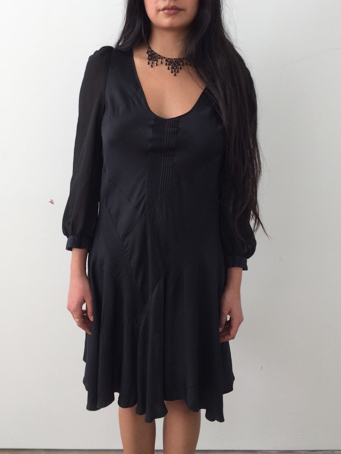 japanese brand panelled seam dress