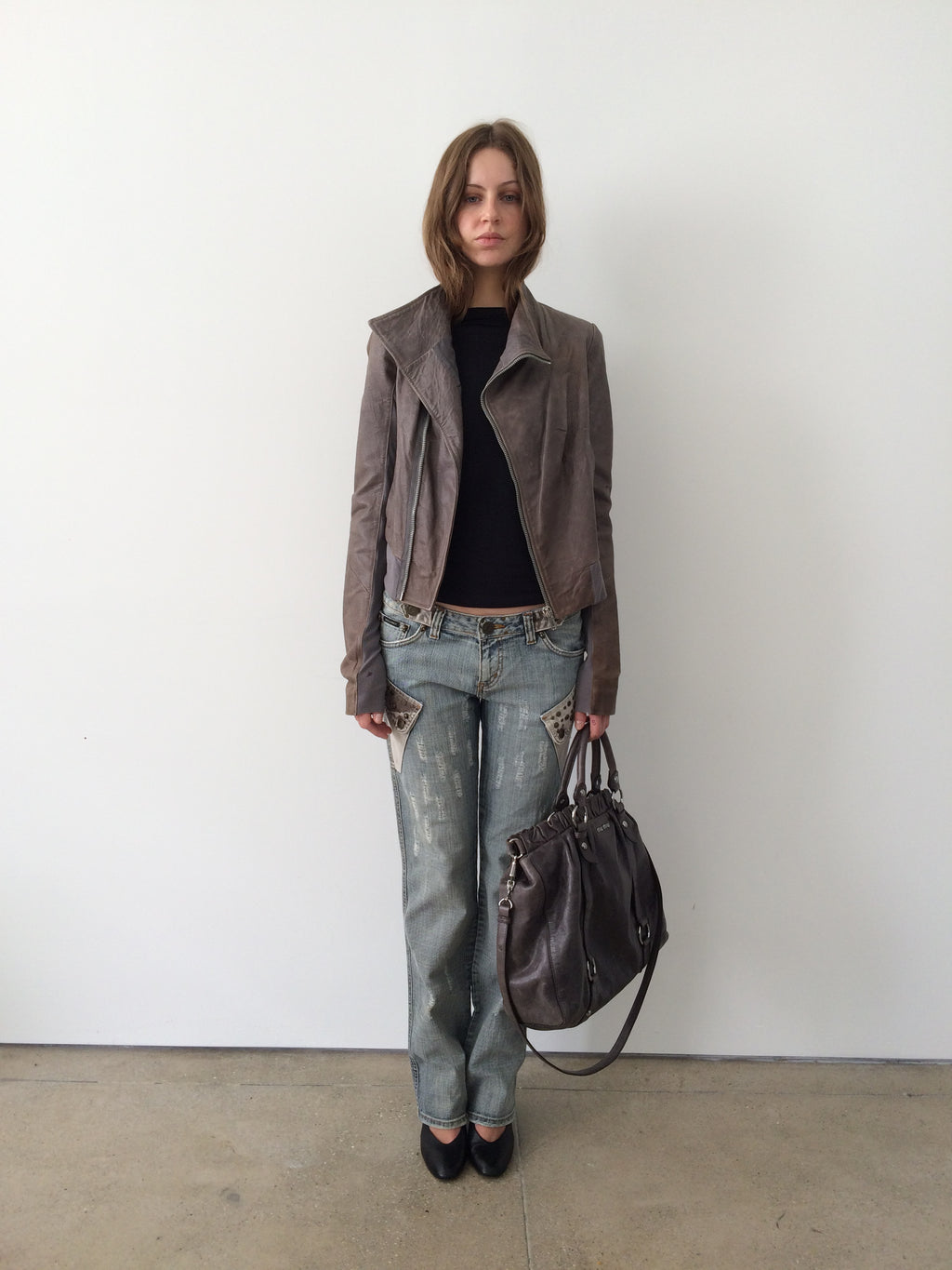 dsquared distressed light wash jeans