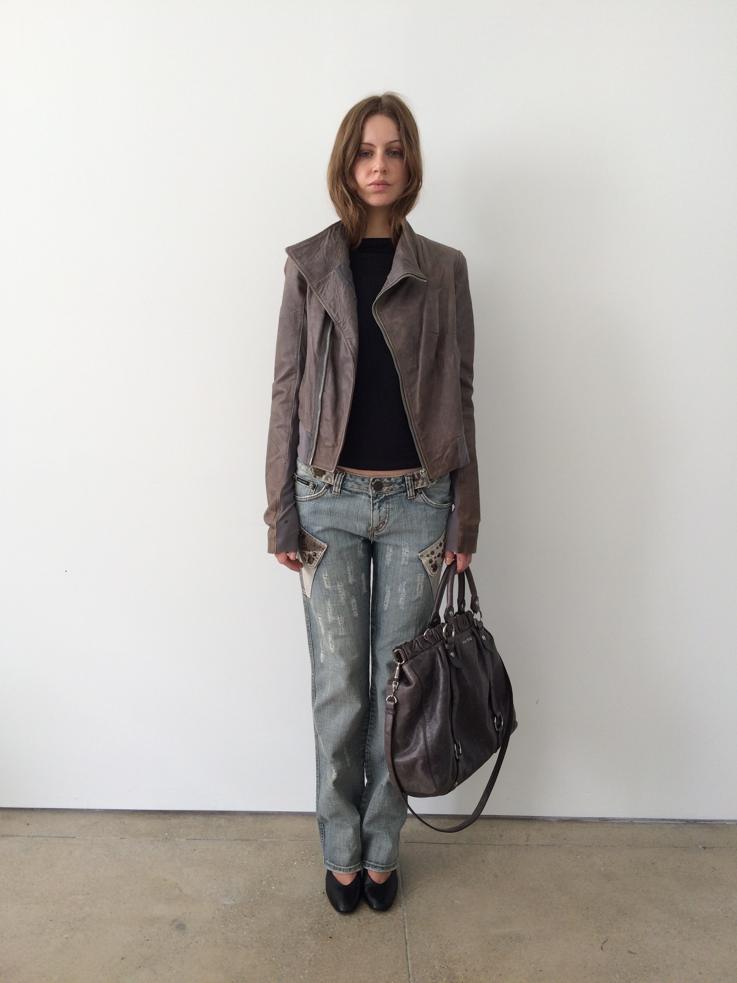 dsquared distressed light wash jeans