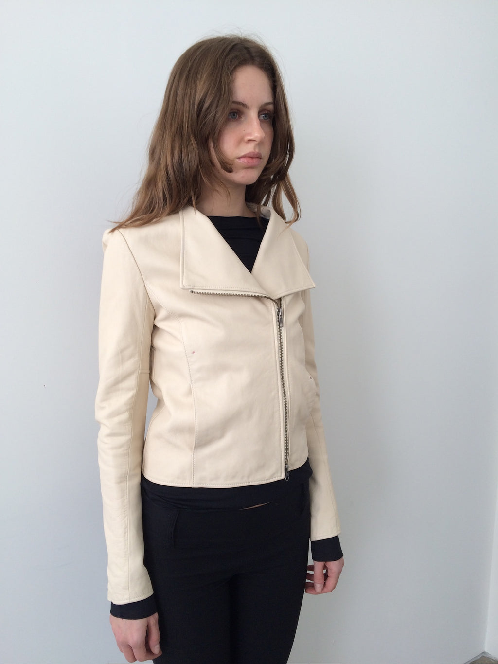 le ciel bleu leather jacket