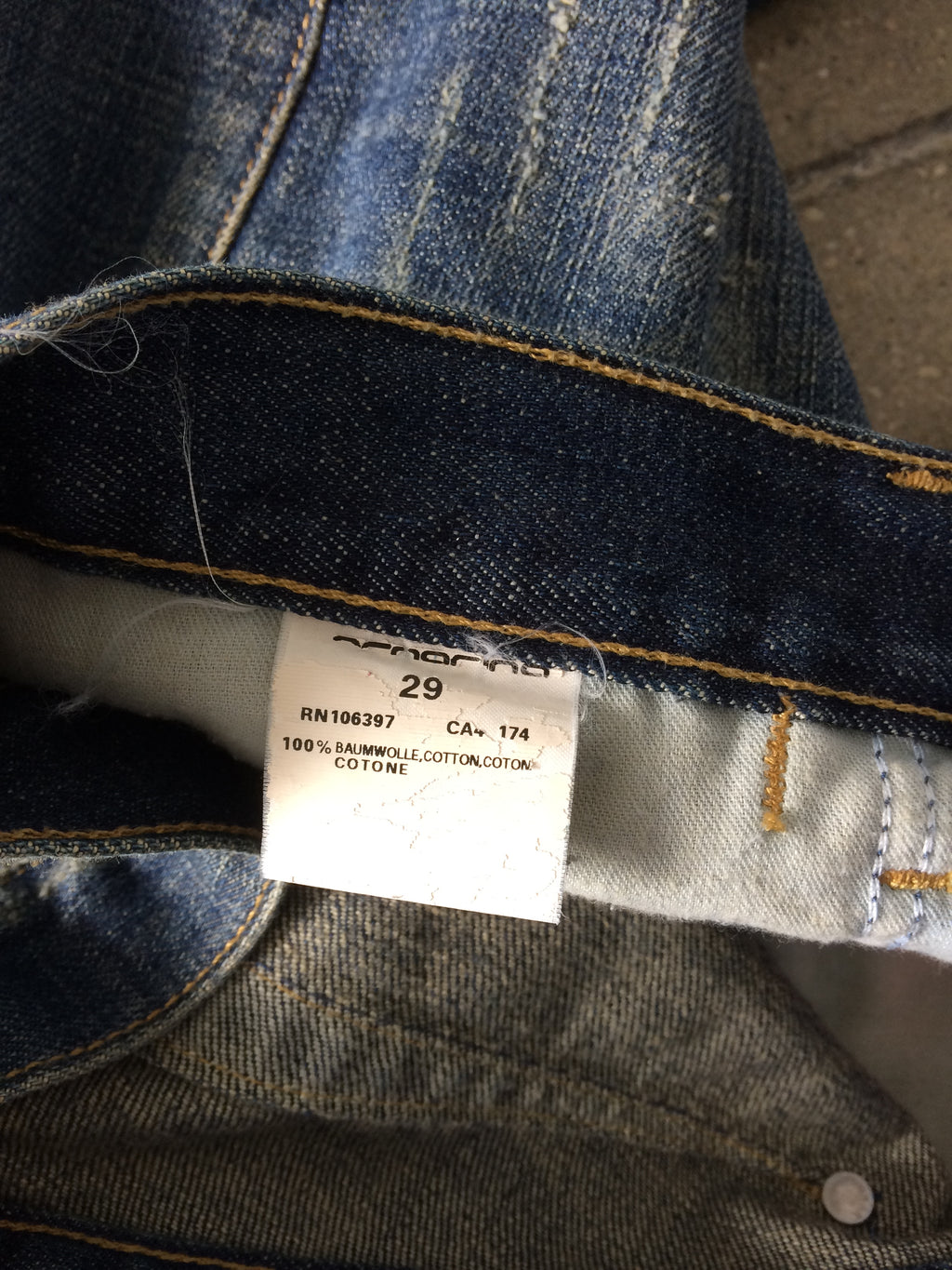 italian brand low rise jeans