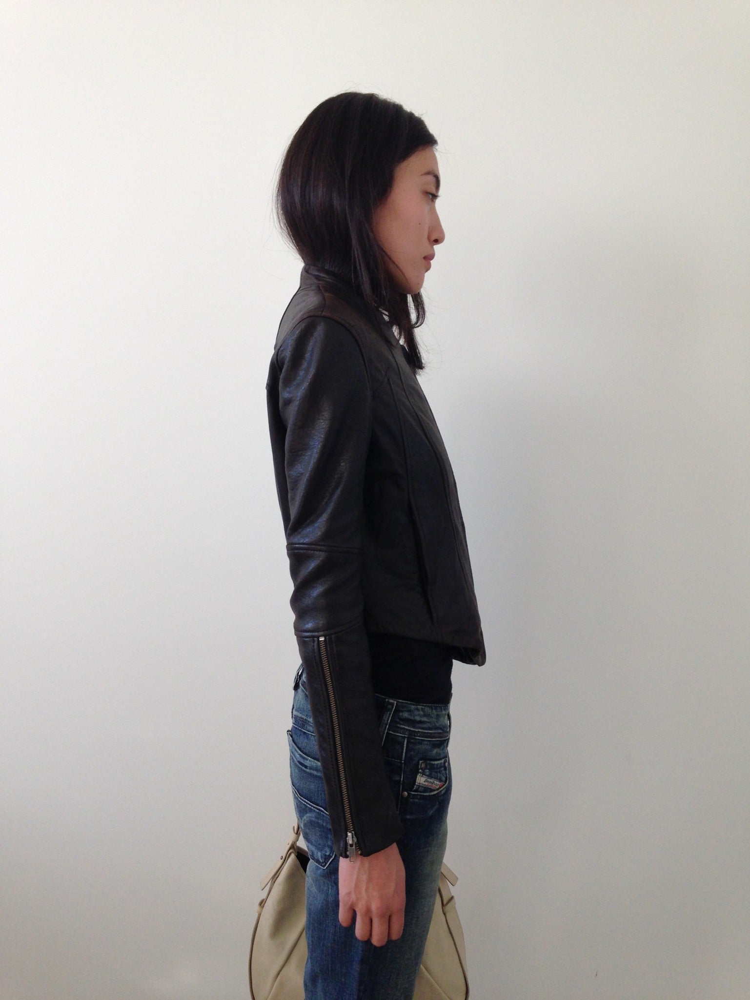 helmut lang leather jacket