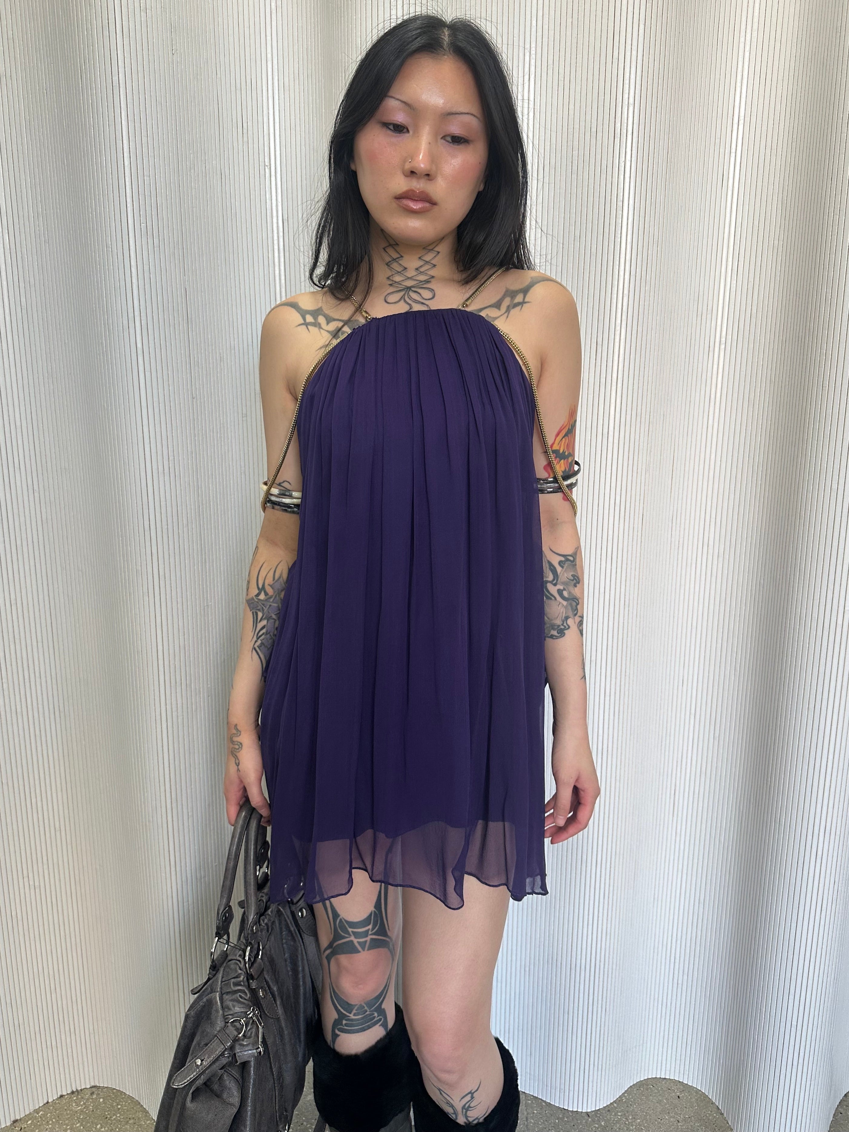 thomas wylde silk mini dress