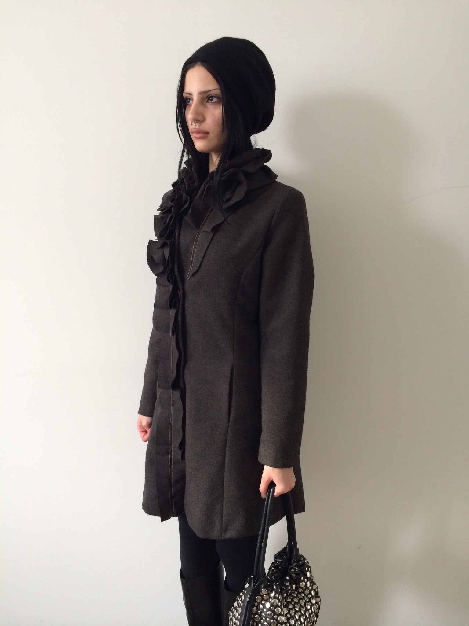 vintage wool coat size s/m