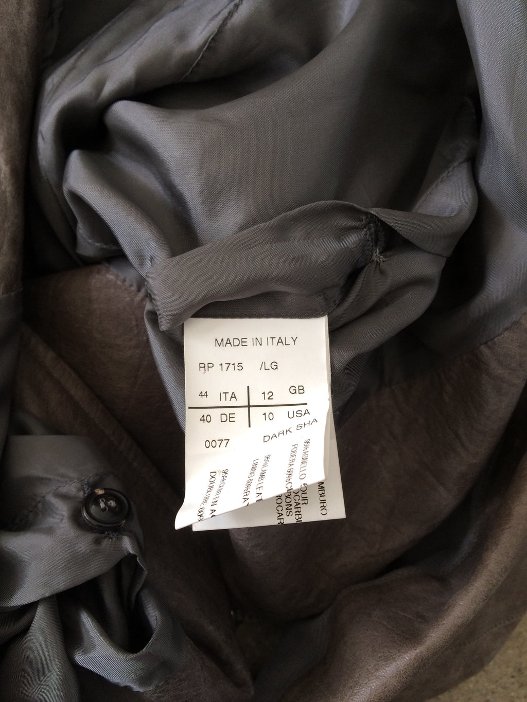 rick owens leather jacket