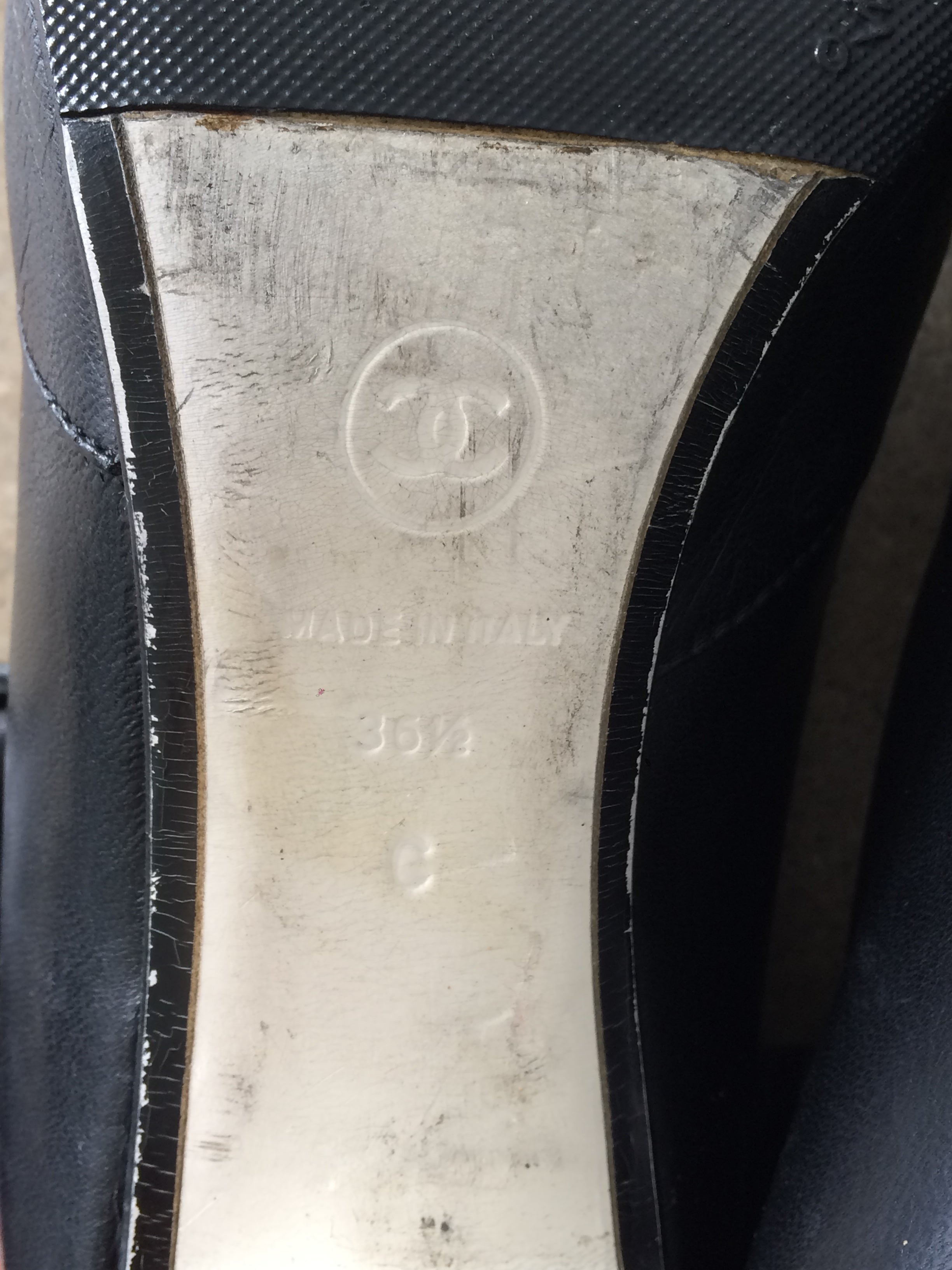 vintage chanel lambskin patent leather boots 36.5