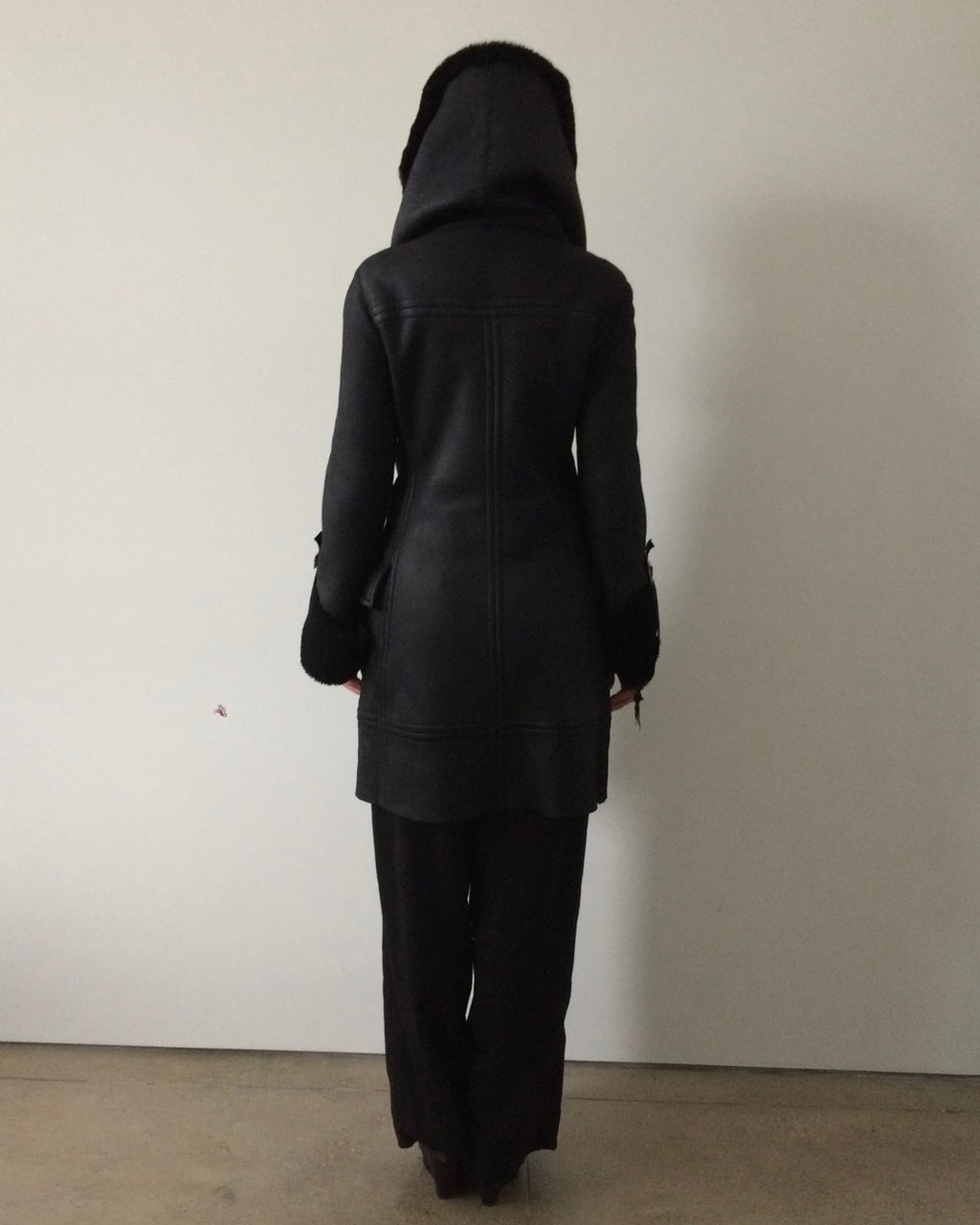 vintage gucci by tom ford era f/w 2003 shearling coat
