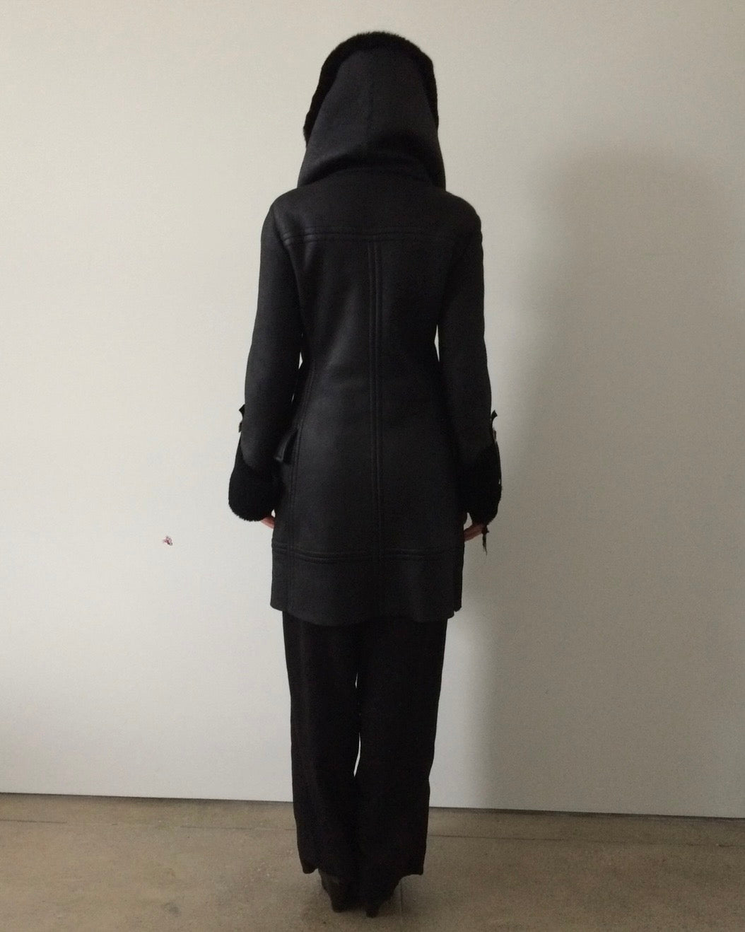 vintage gucci by tom ford era f/w 2003 shearling coat