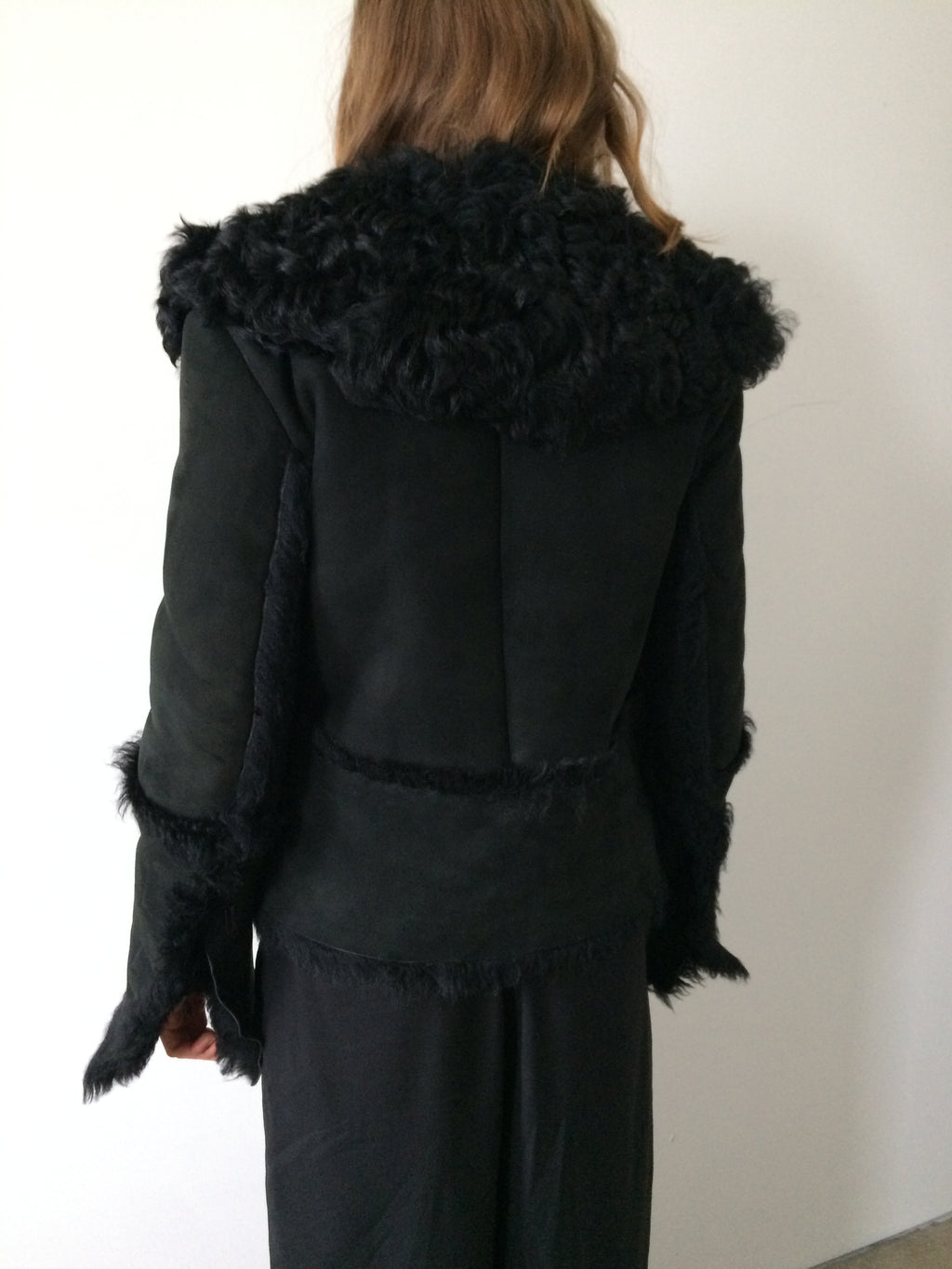 gucci by tom ford shearling coat size 38