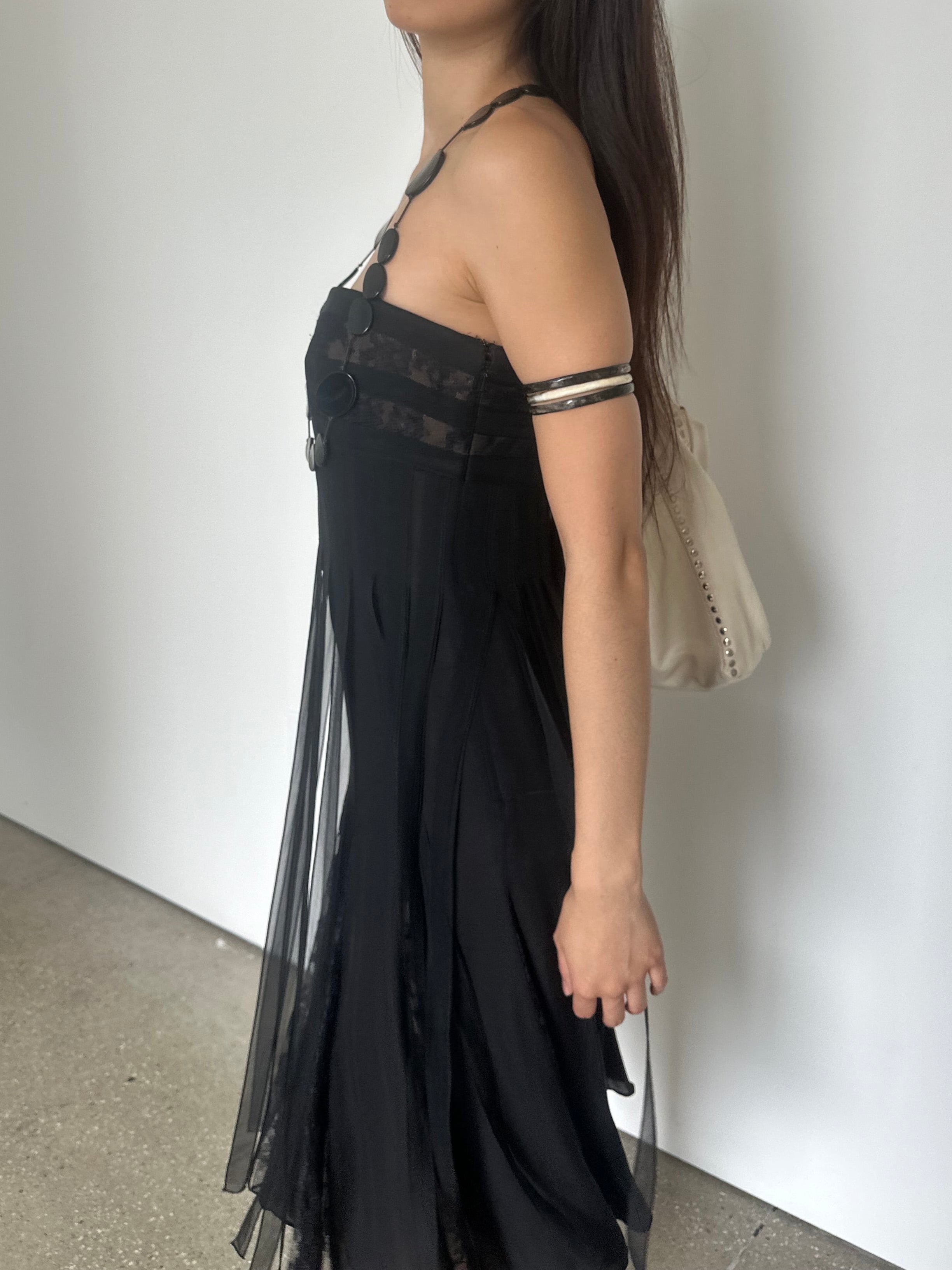 carmen marc valvo silk dress