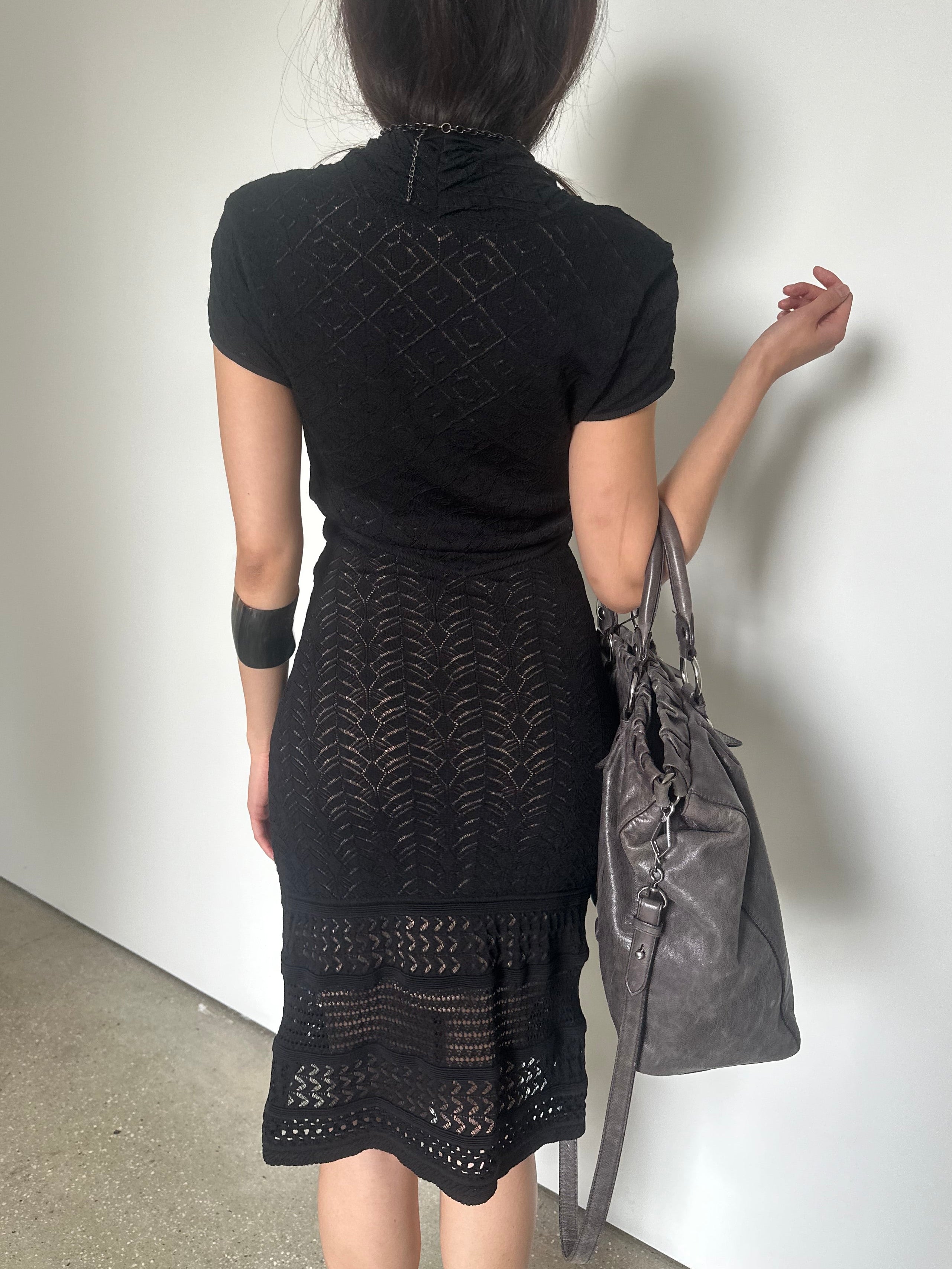 catherine malandrino knit stretch dress