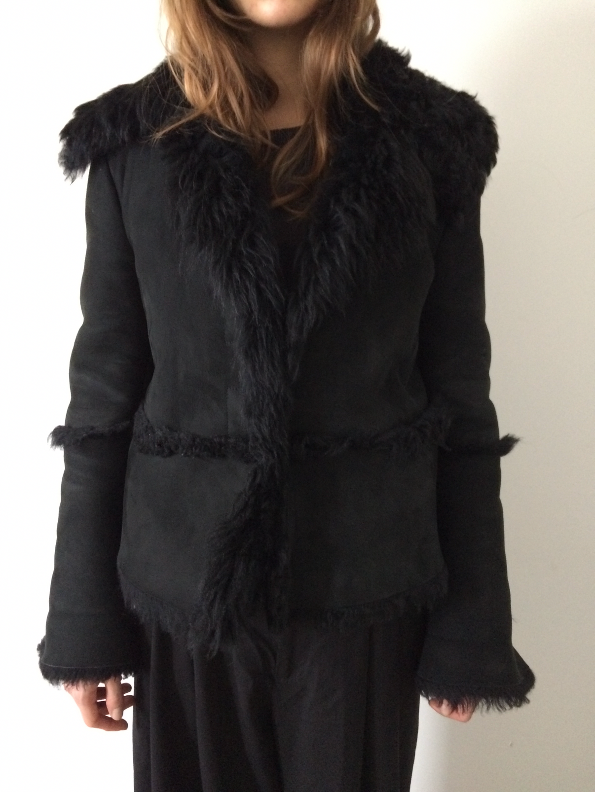 gucci by tom ford shearling coat size 38