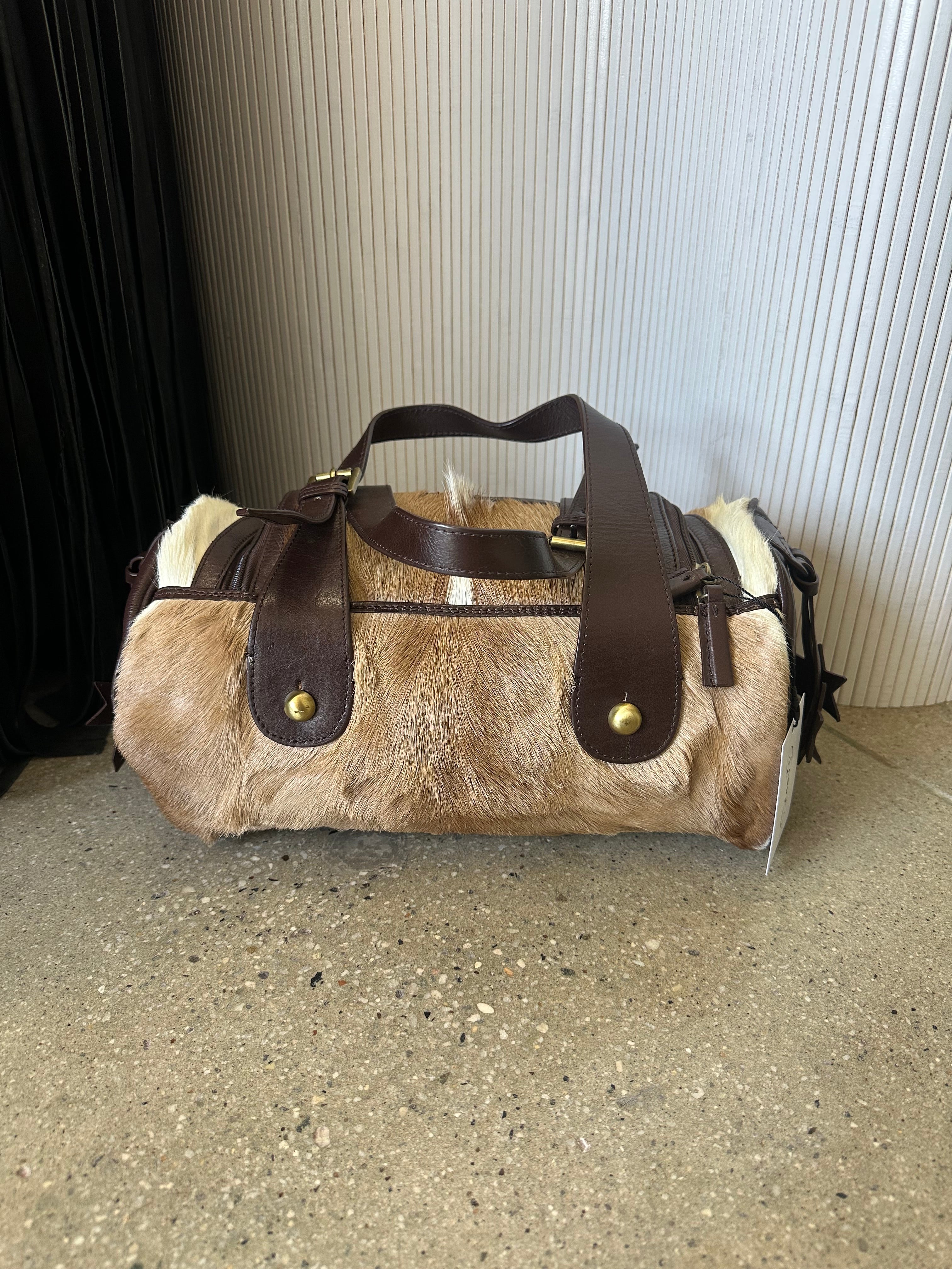 pony hair bag made in italy