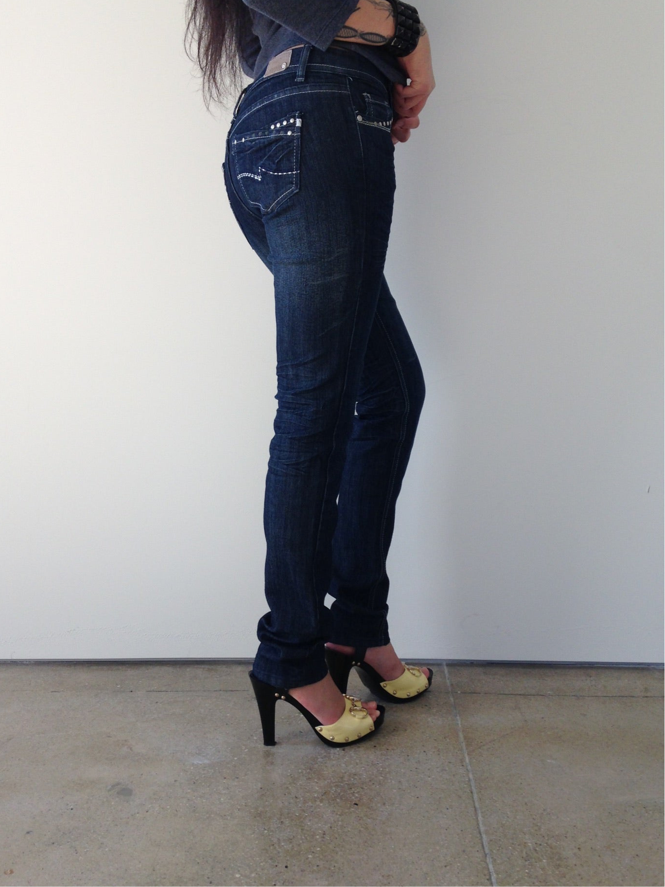 vintage low rise skinny jeans