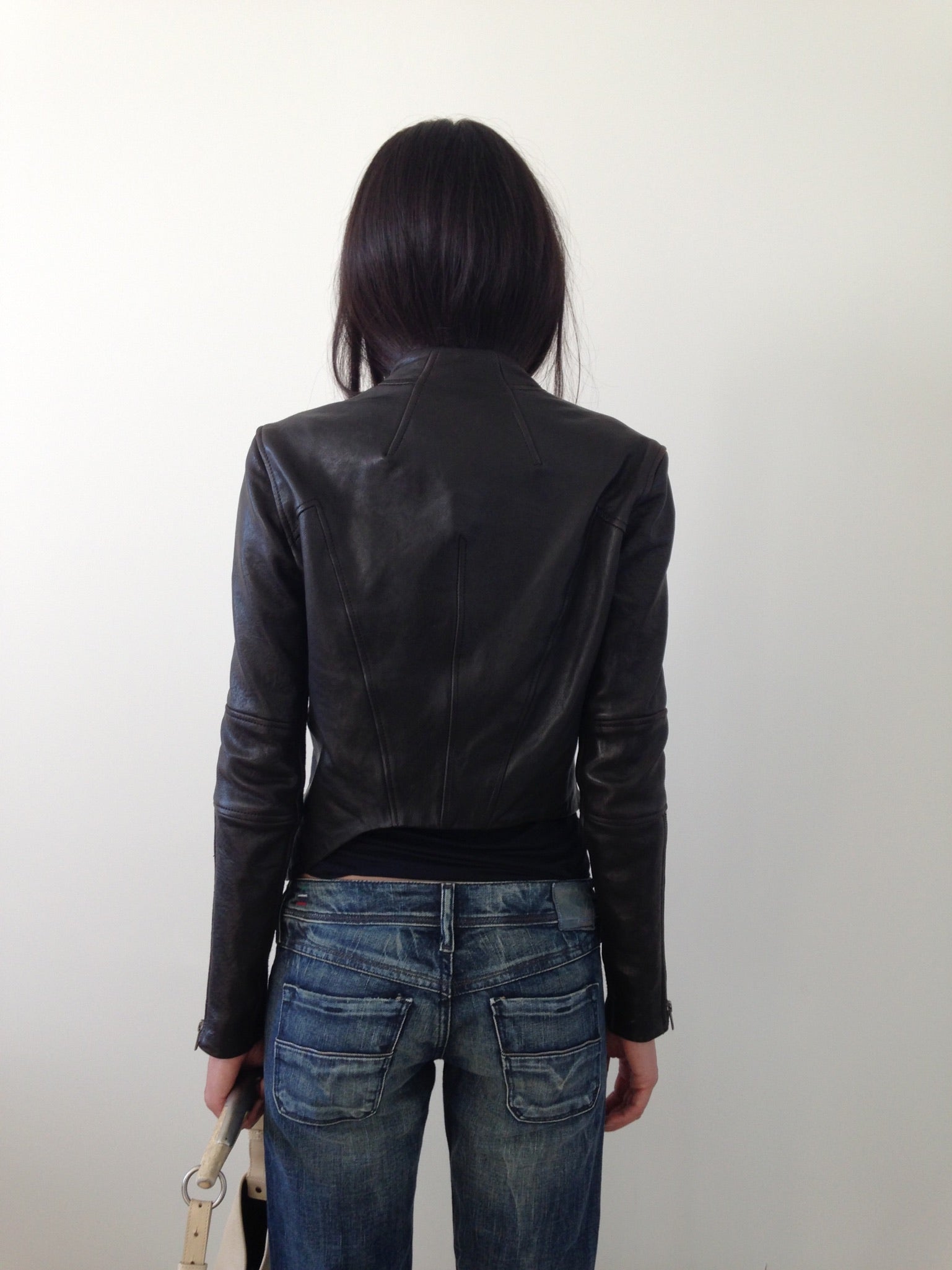 helmut lang leather jacket