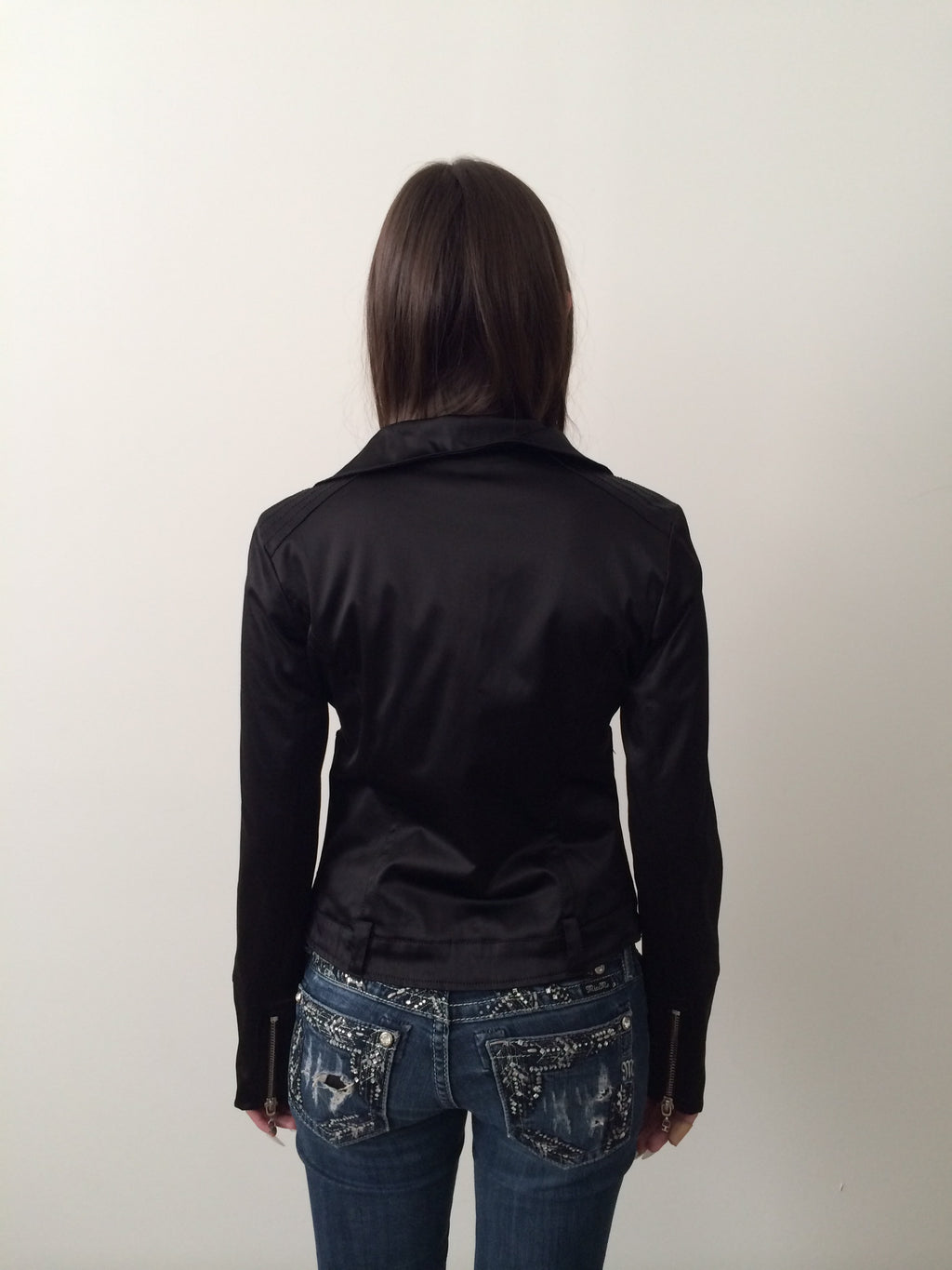 angel devil satin jacket