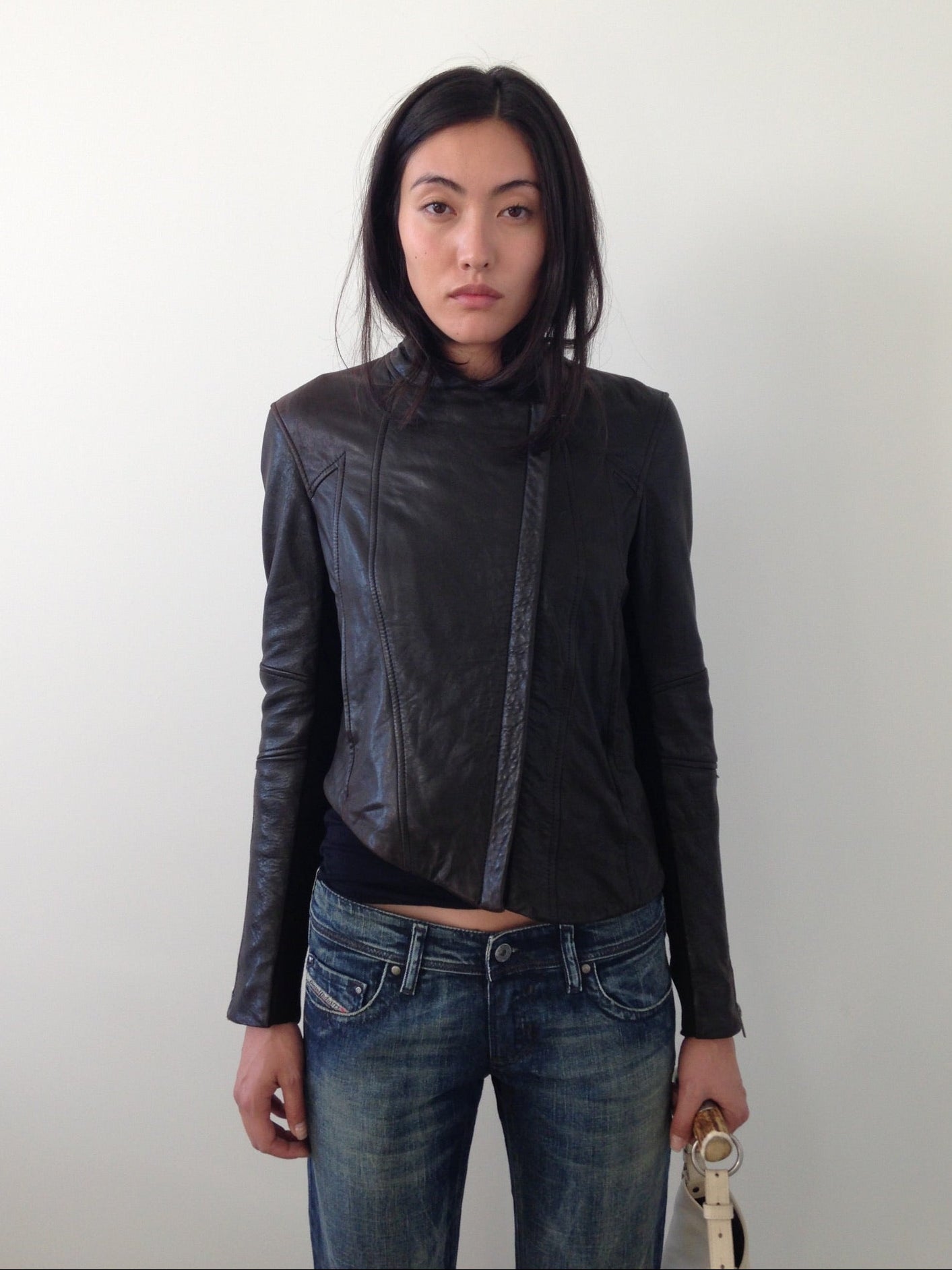 helmut lang leather jacket