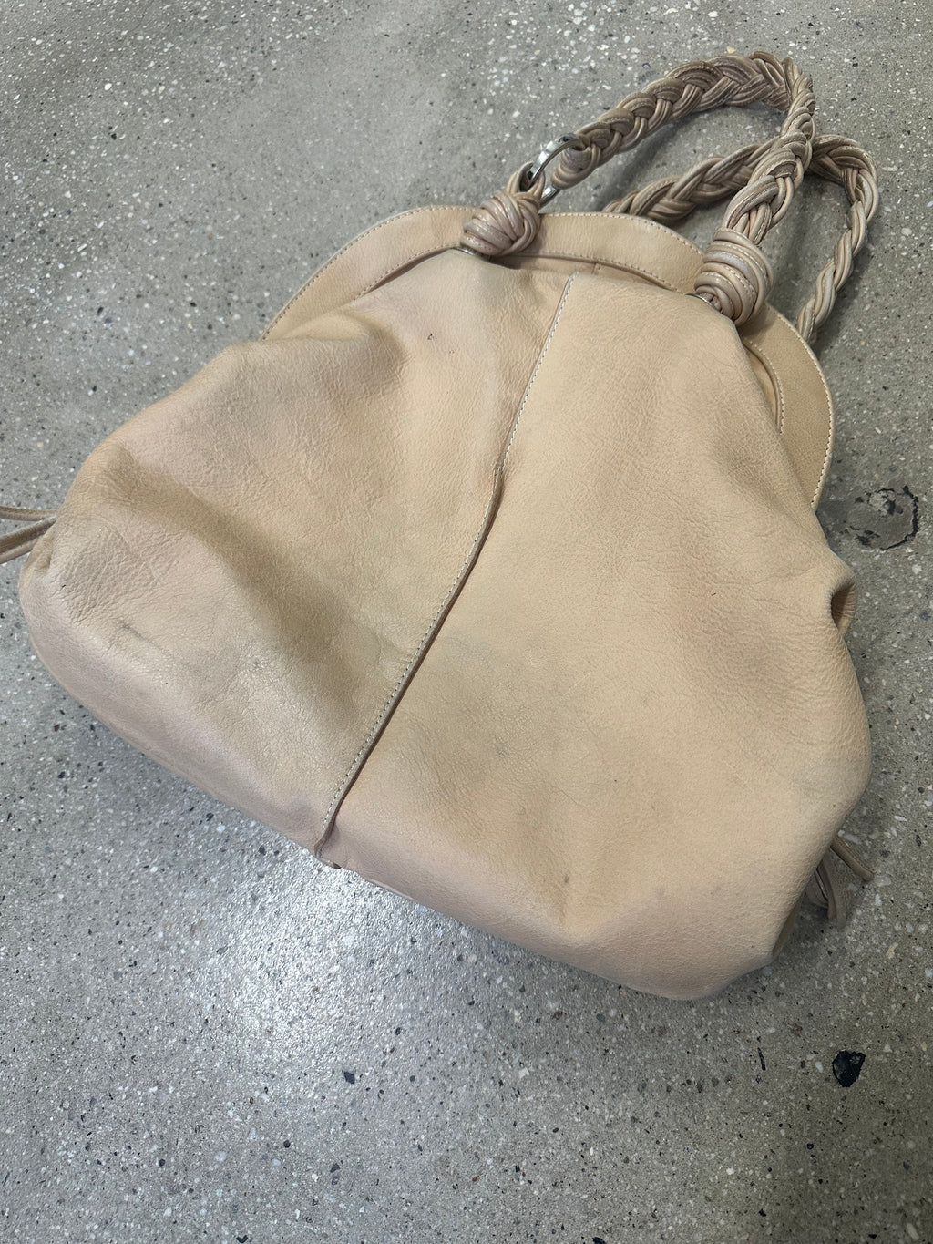 blumarine beige purse