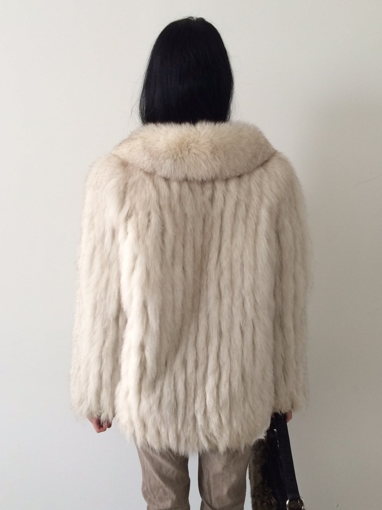 saga fox fur coat size m