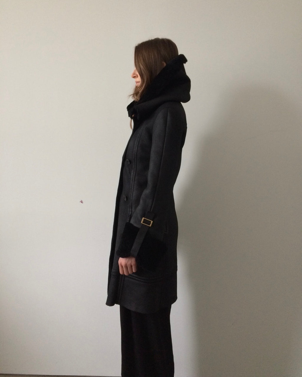 vintage gucci by tom ford era f/w 2003 shearling coat