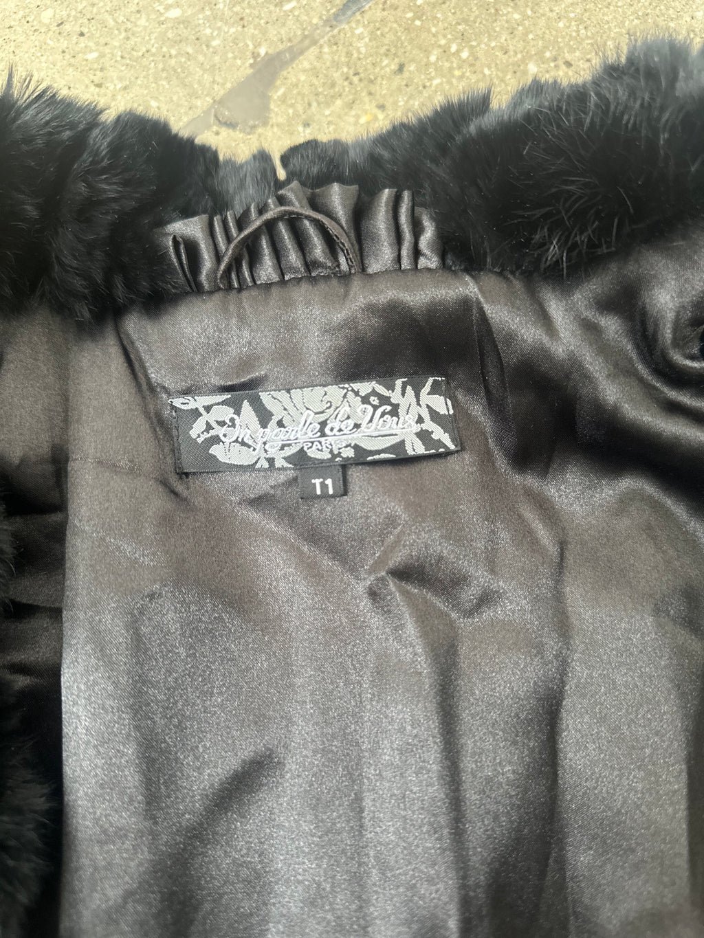 french brand rabbit fur vest