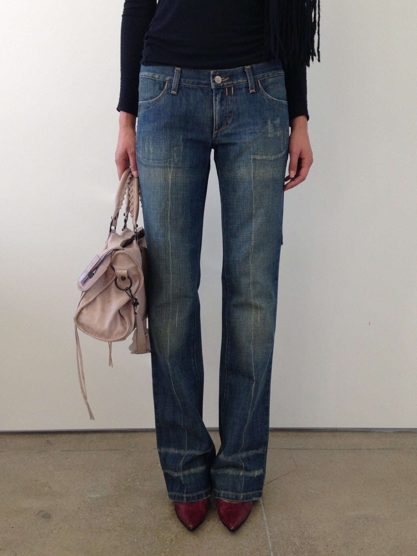 italian brand low rise jeans