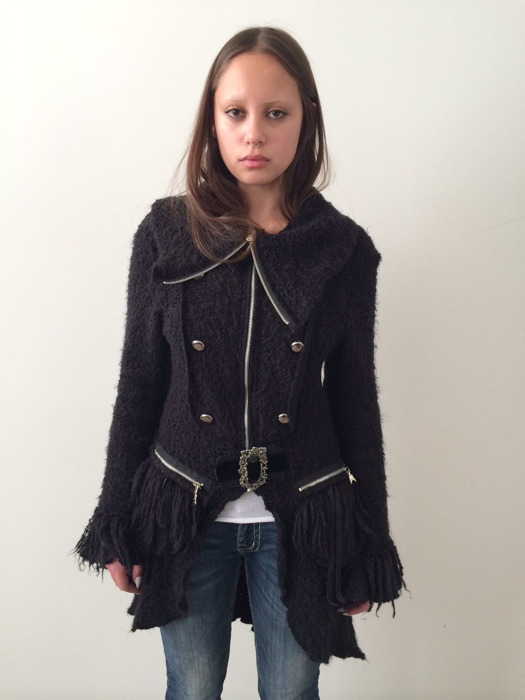 zone bleue wool jacket