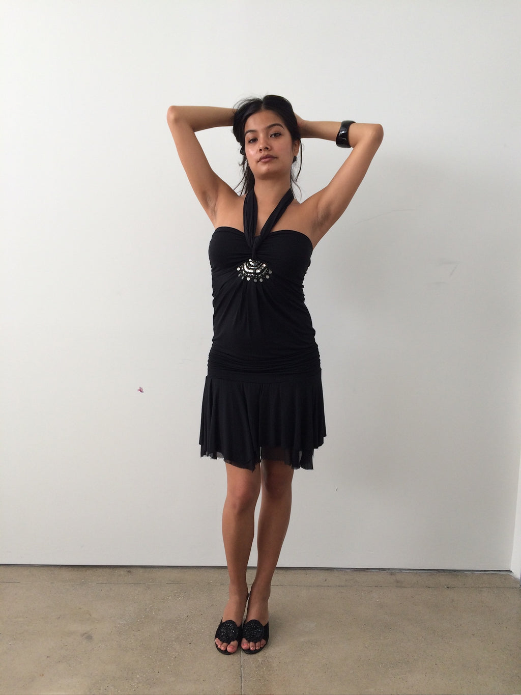 italian brand vintage halter dress