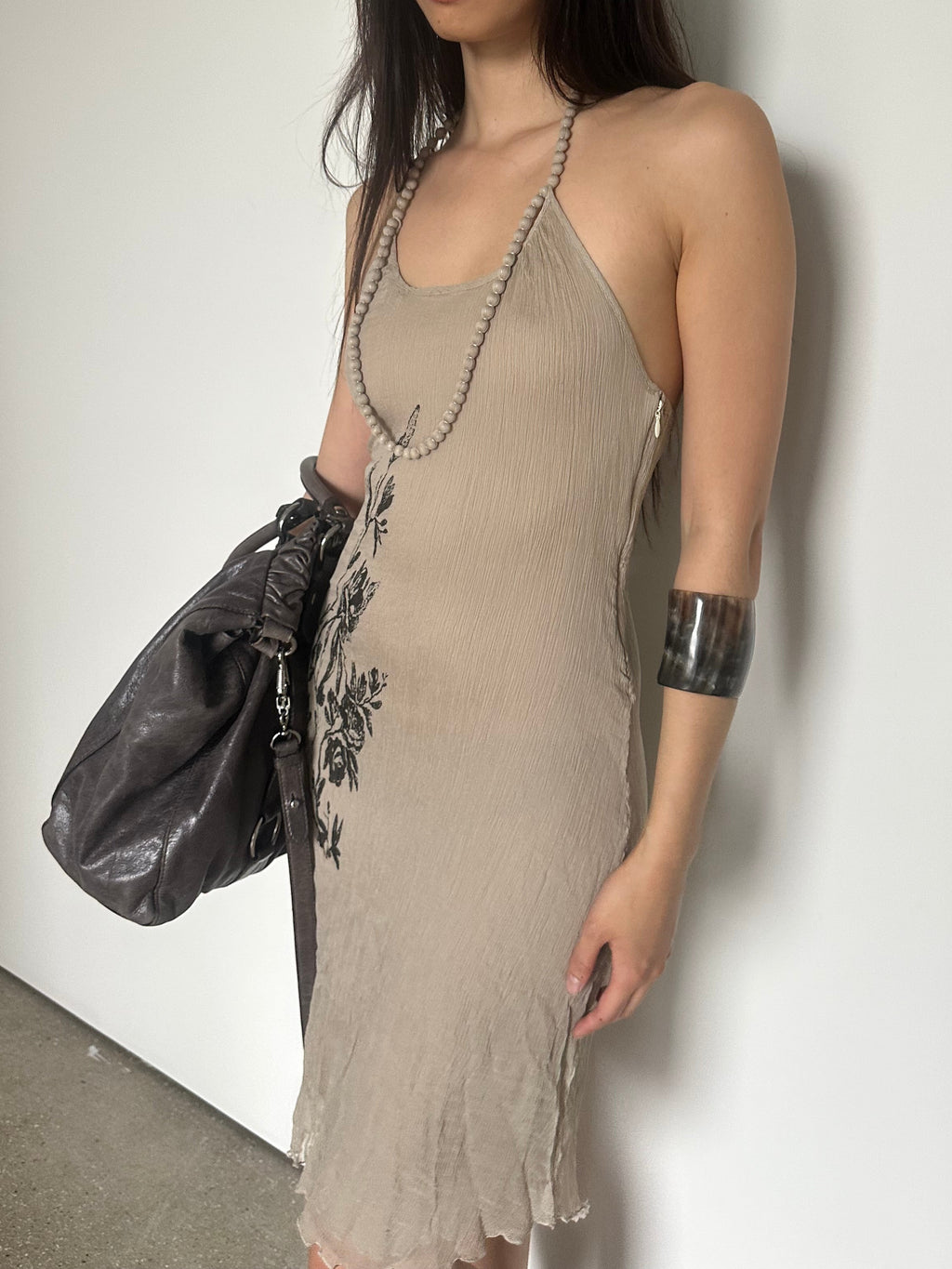 vintage italian 100% silk dress