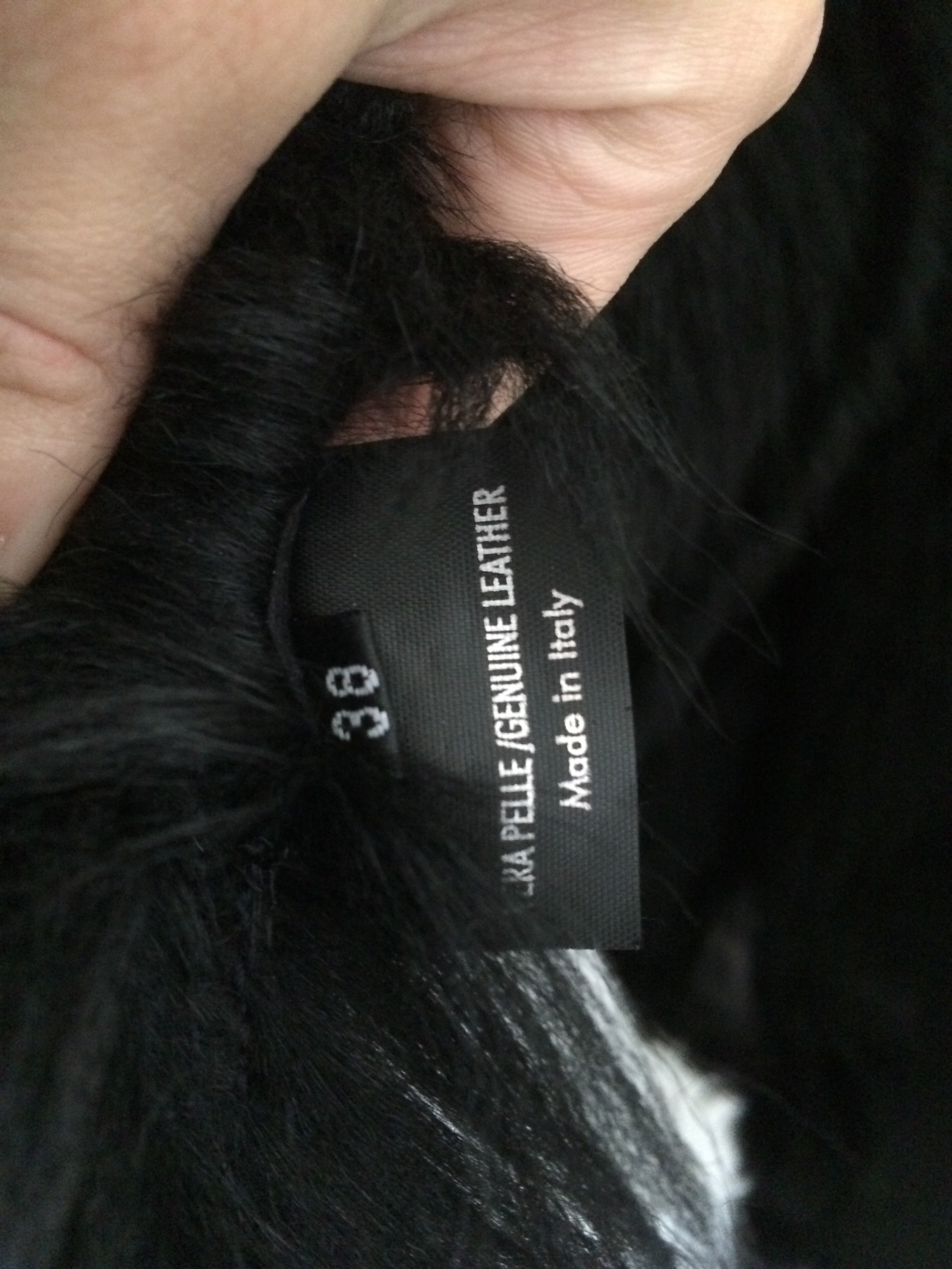 vintage gucci tom ford black shearling coat