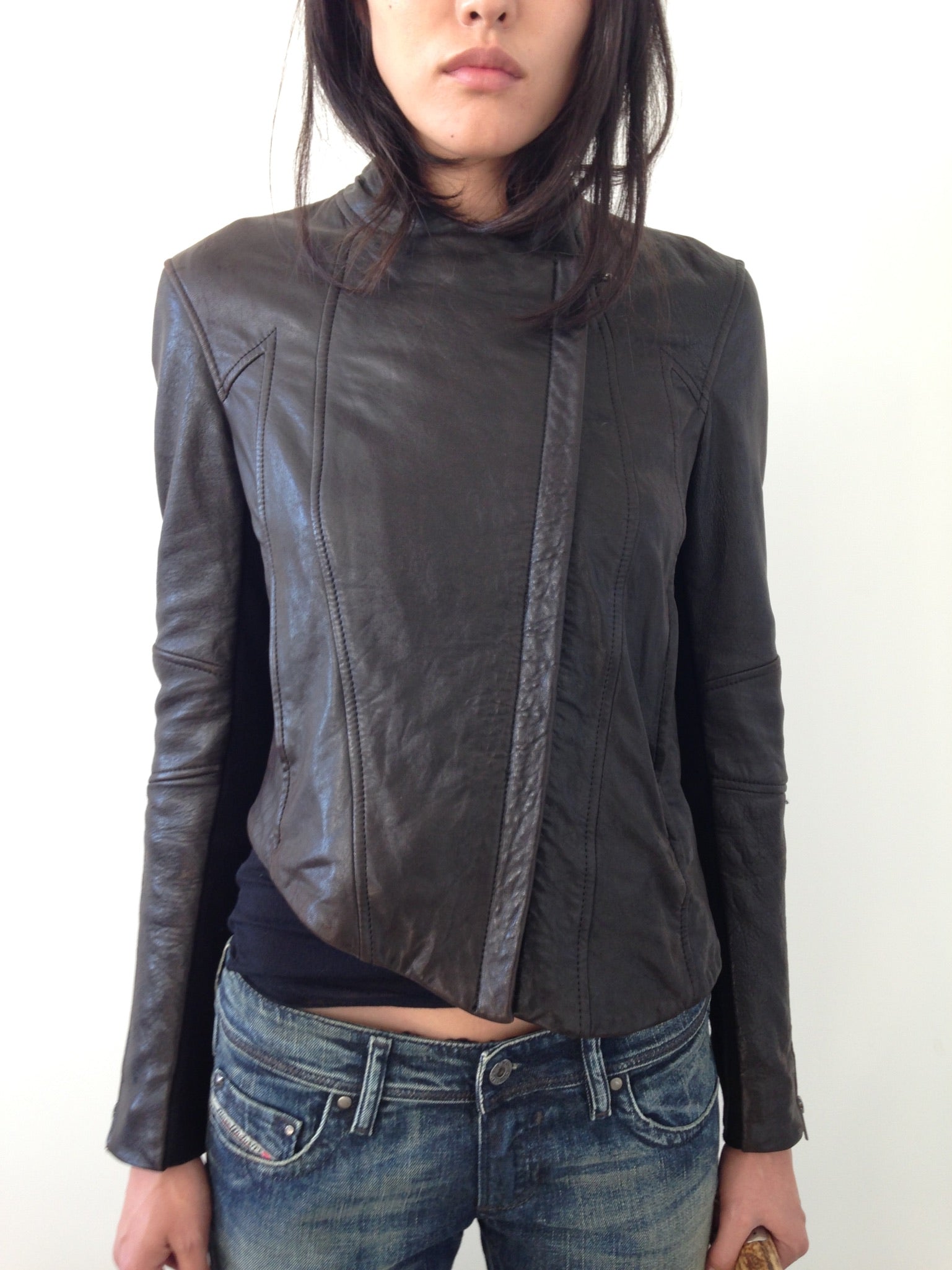 helmut lang leather jacket