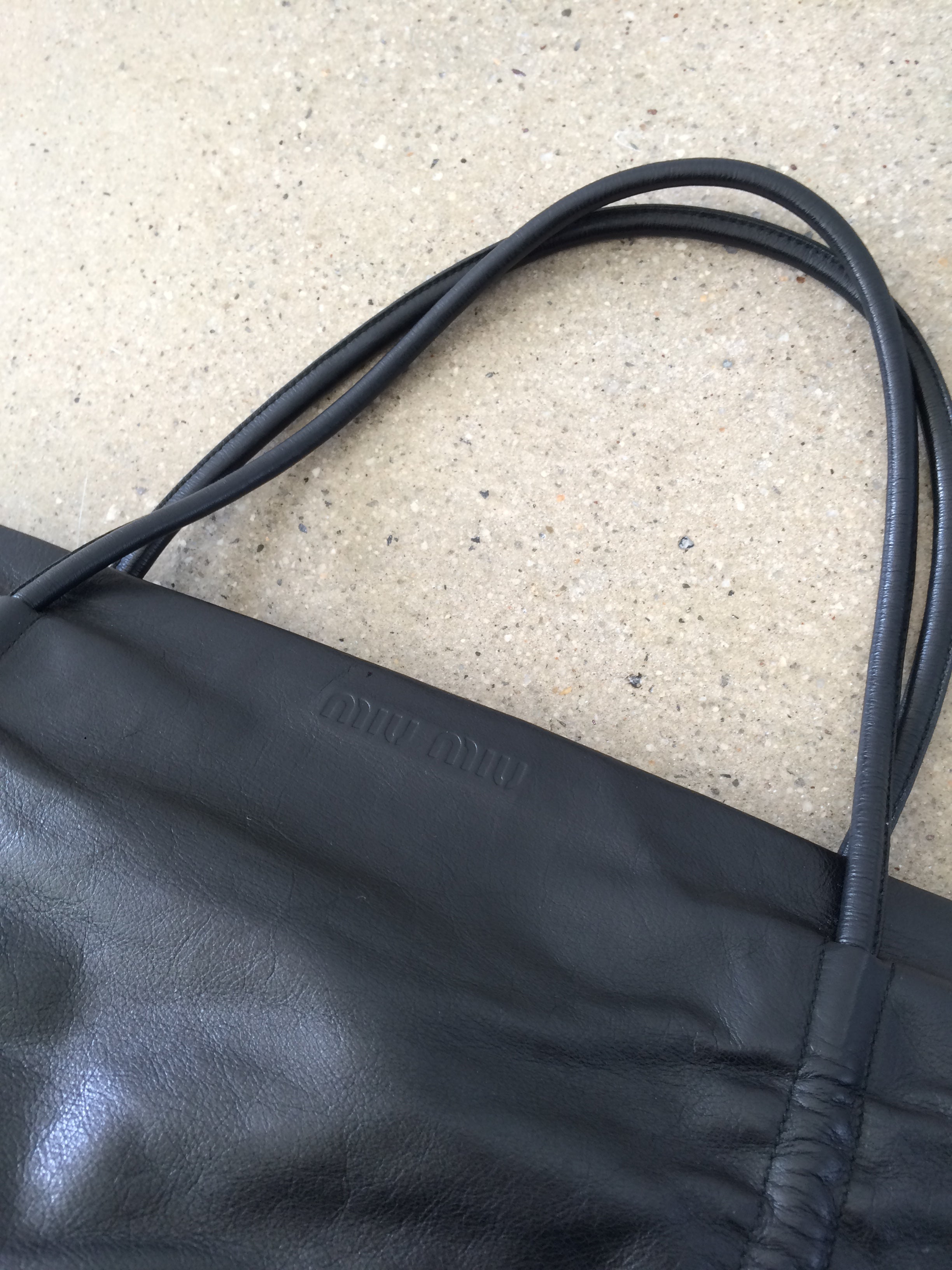 vintage miu miu ruched bag