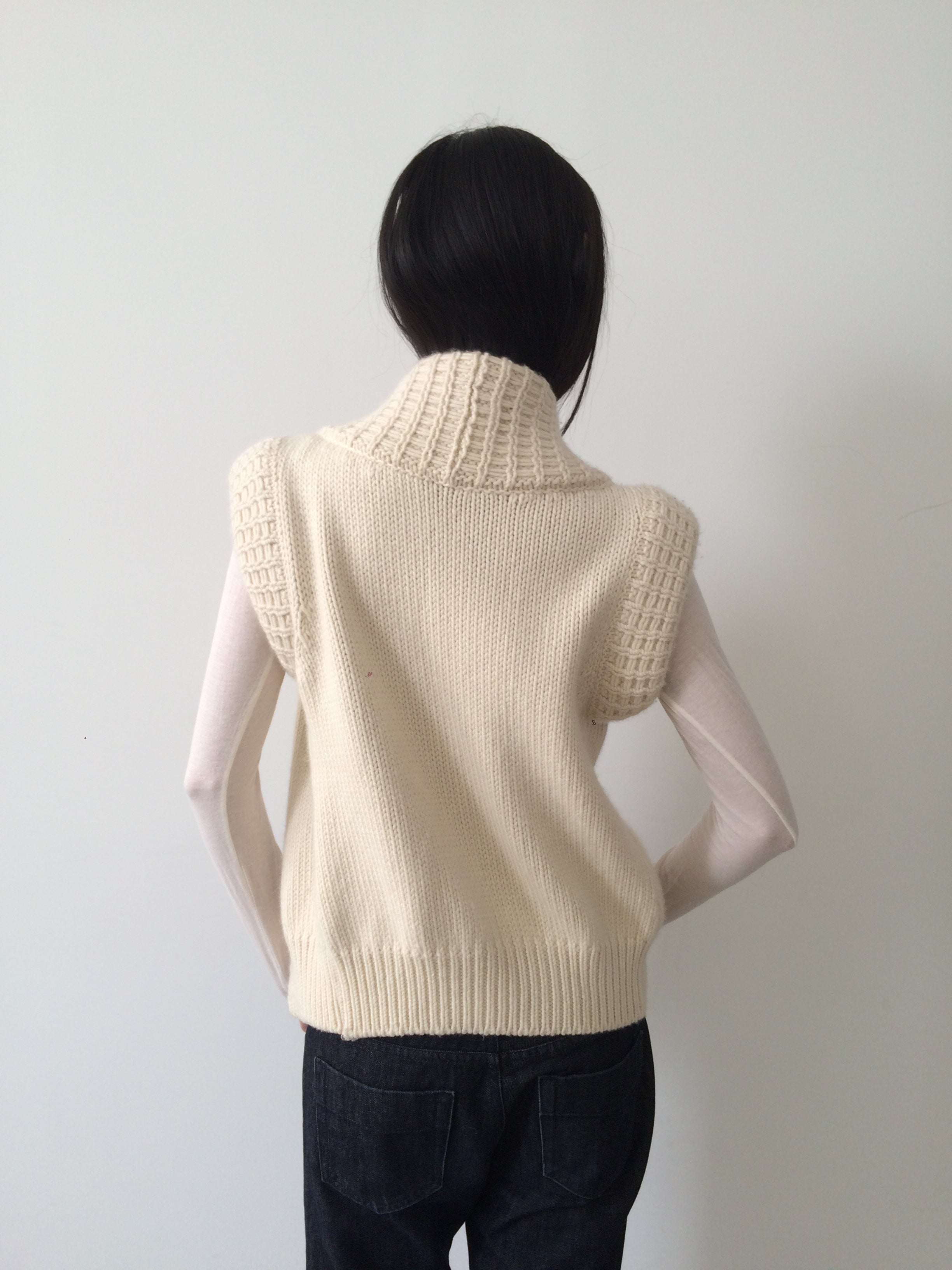 balenciaga cream knit