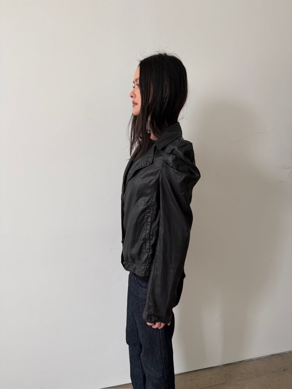 cop copine waxed jacket