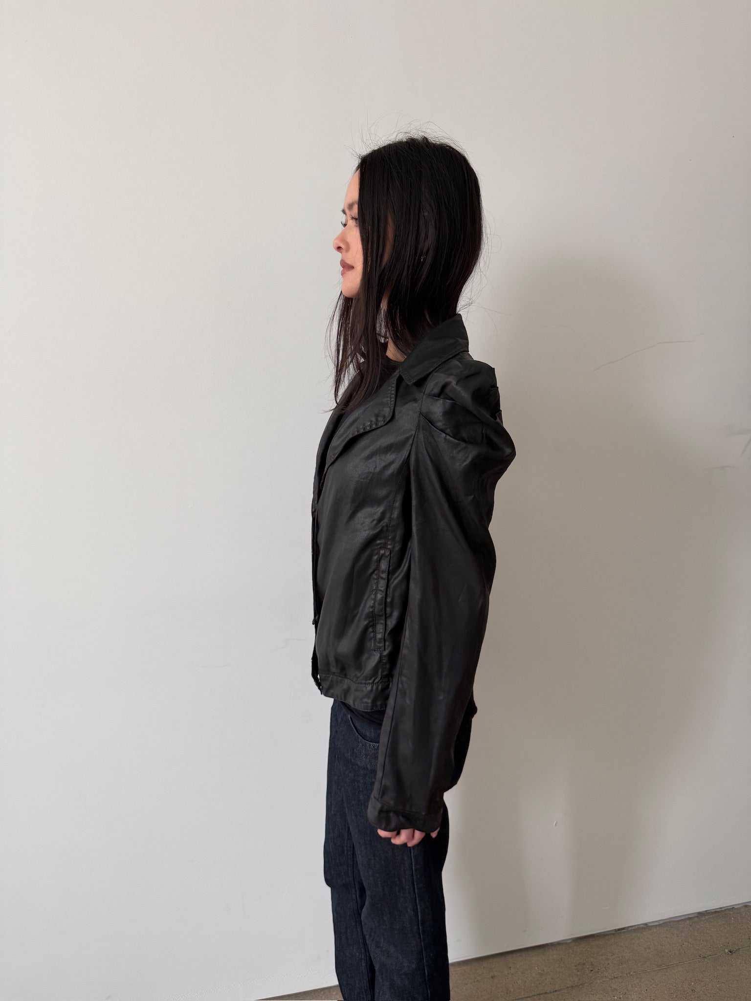 cop copine waxed jacket