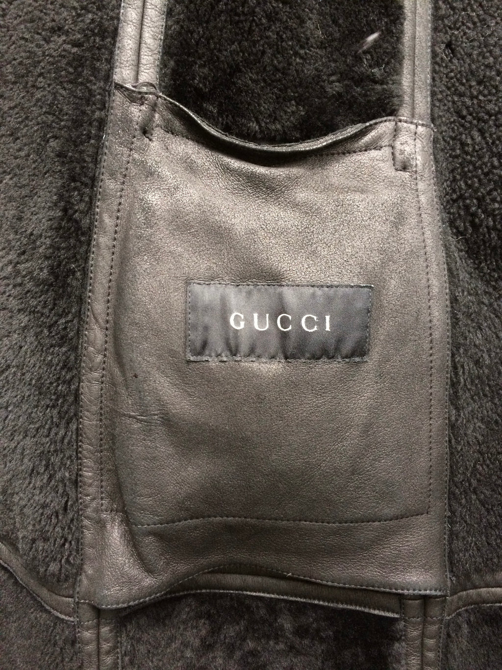 vintage gucci by tom ford era f/w 2003 shearling coat