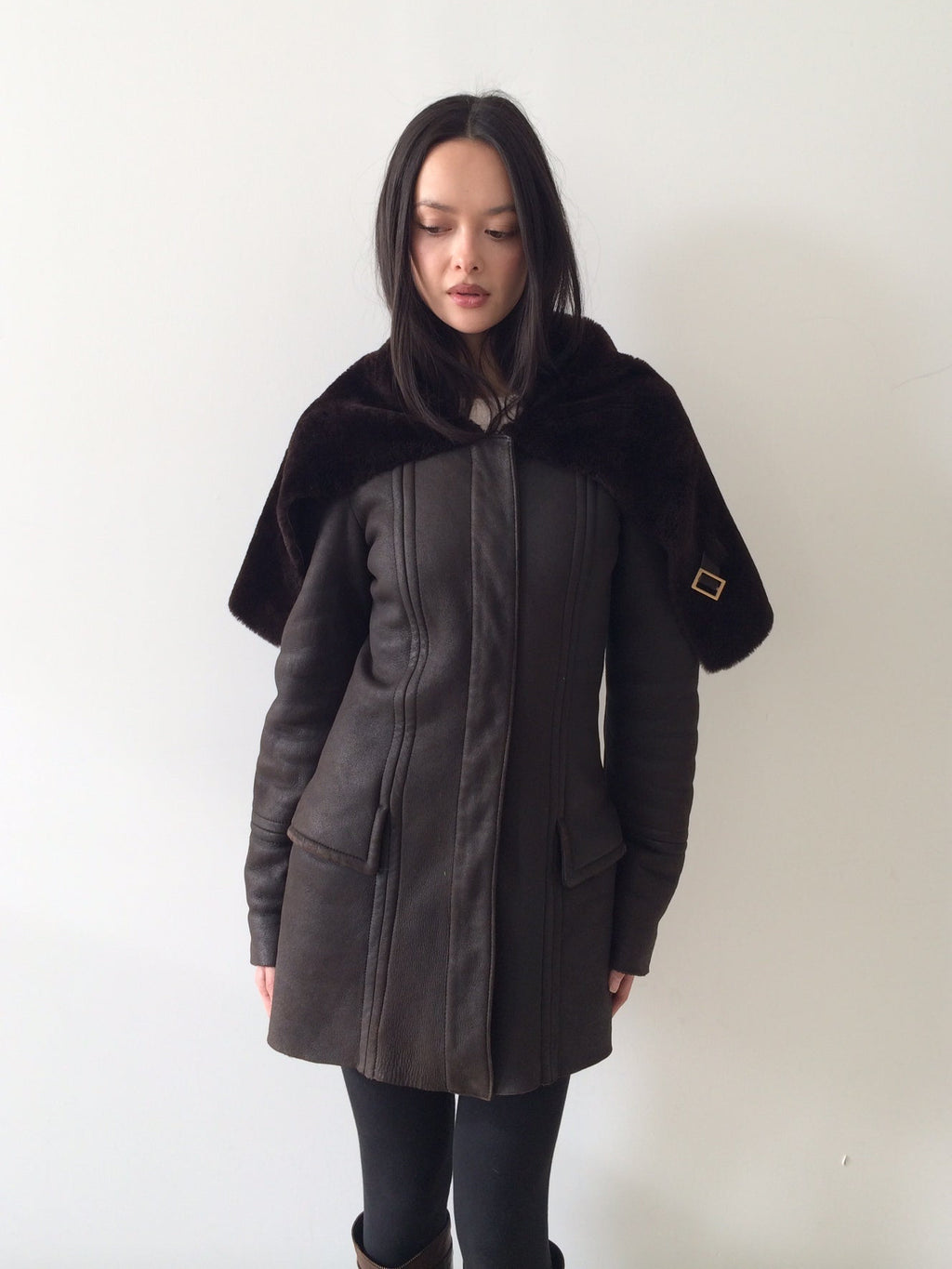 vintage gucci by tom ford fall/winter 2003 cape coat