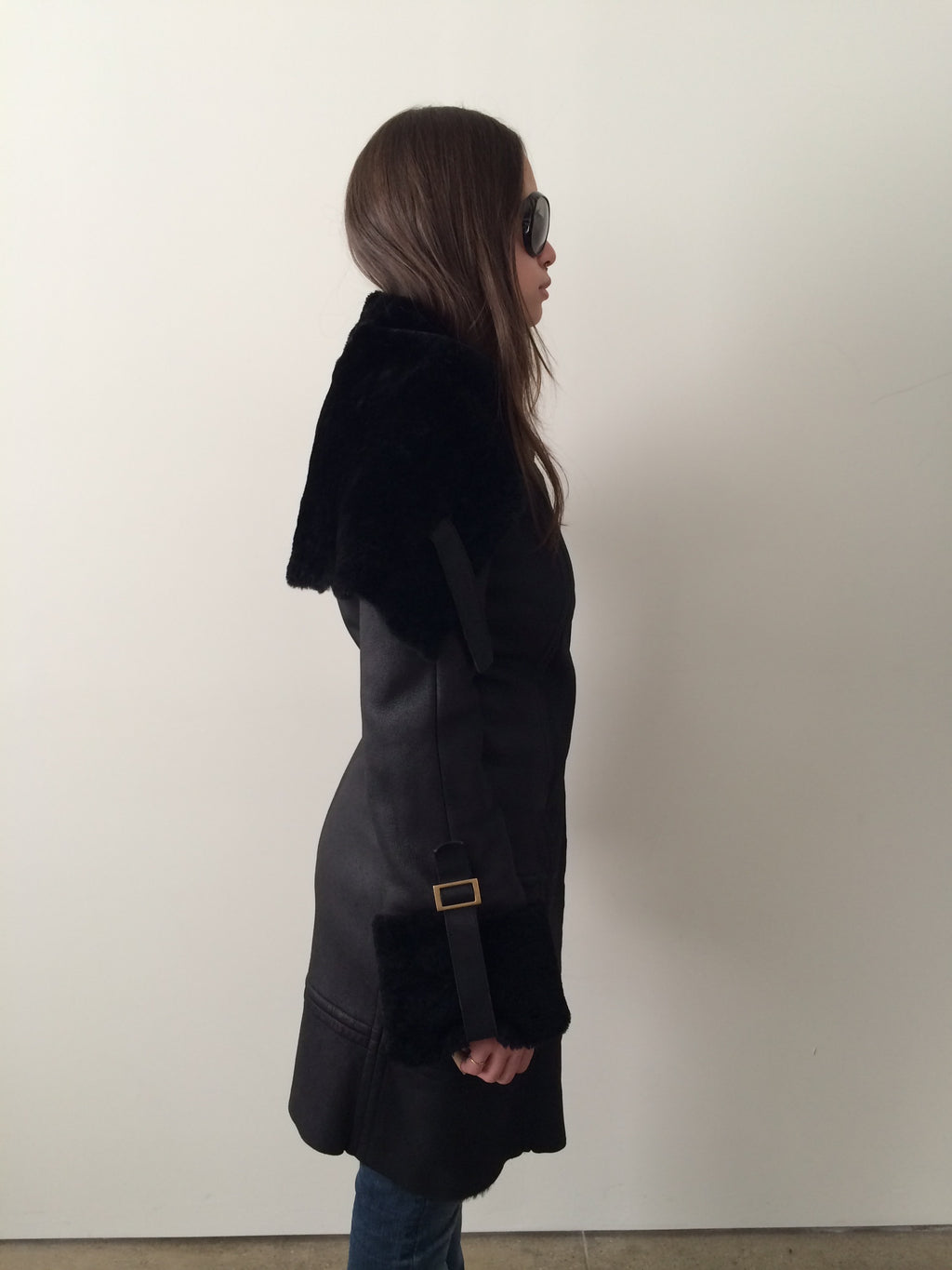 vintage gucci by tom ford era f/w 2003 shearling coat