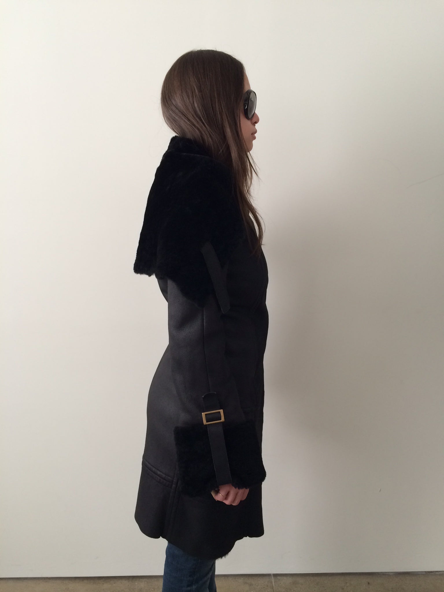 vintage gucci by tom ford era f/w 2003 shearling coat